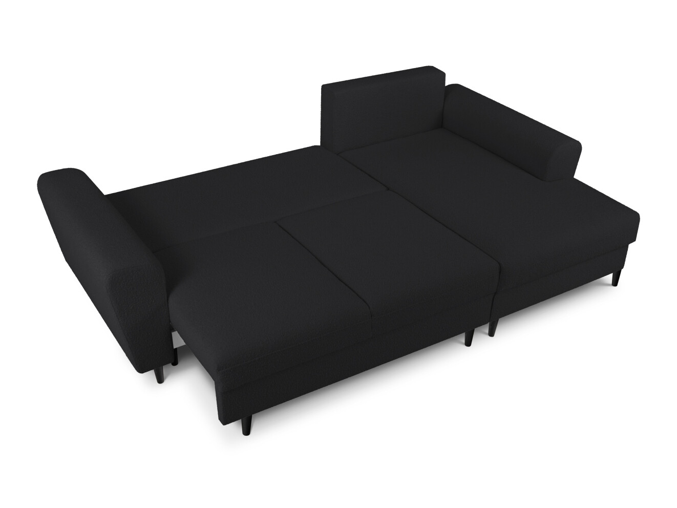Minkštas kampas Lomveso 110 (Ascot Black)