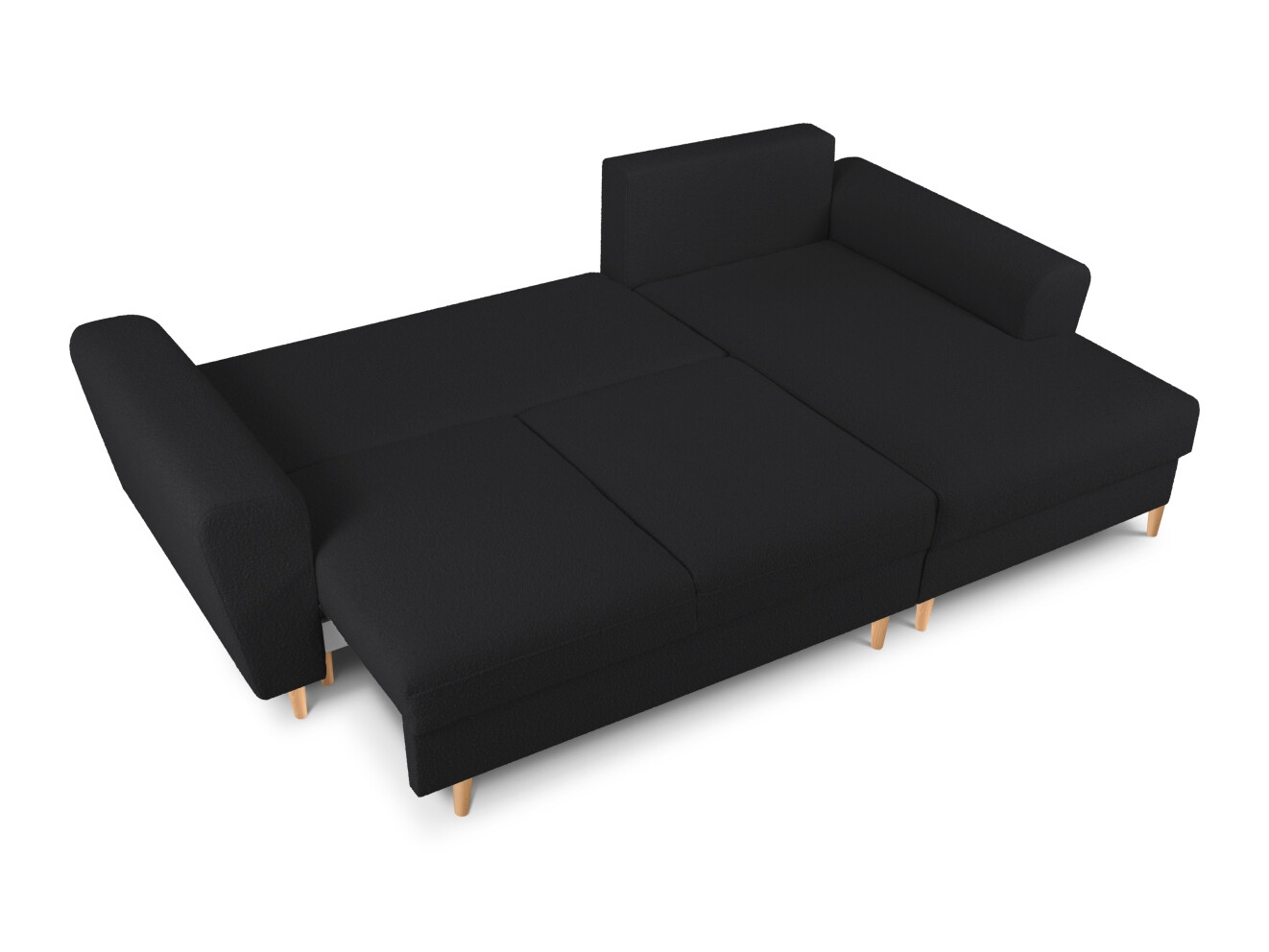 Minkštas kampas Lomveso 110 (Ascot Black)