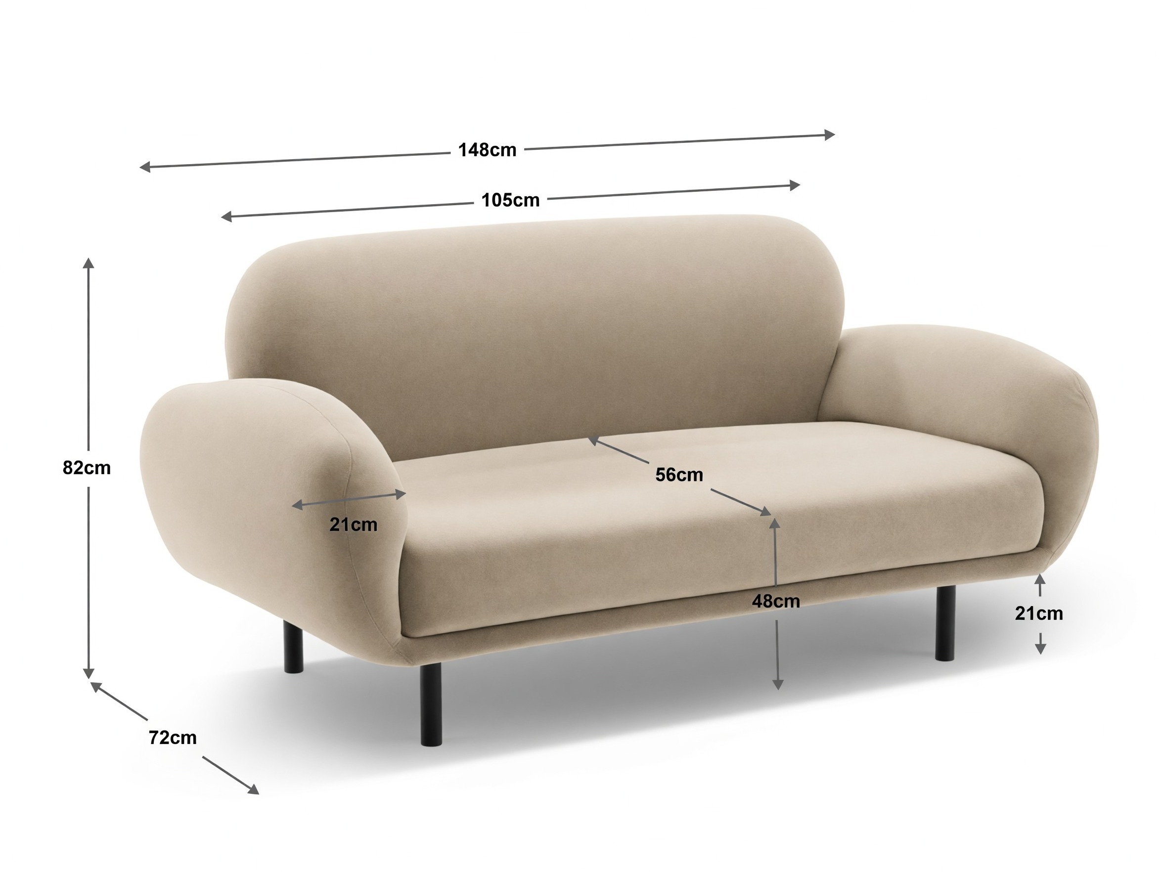 Sofa Beckley 342 (Silencio 86)