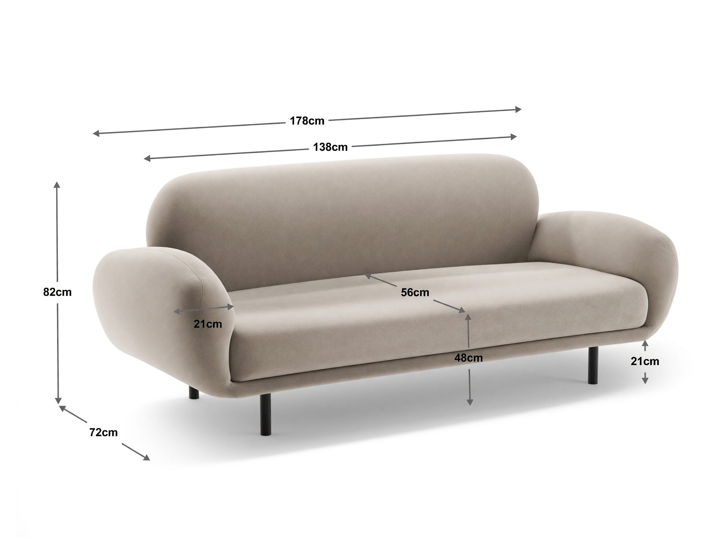 Sofa Beckley 343 (Casino Forest)