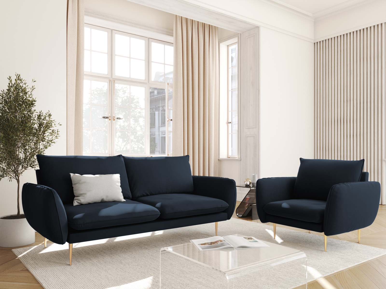 Fotelis Ferlevi 110 (Bluvel 89)