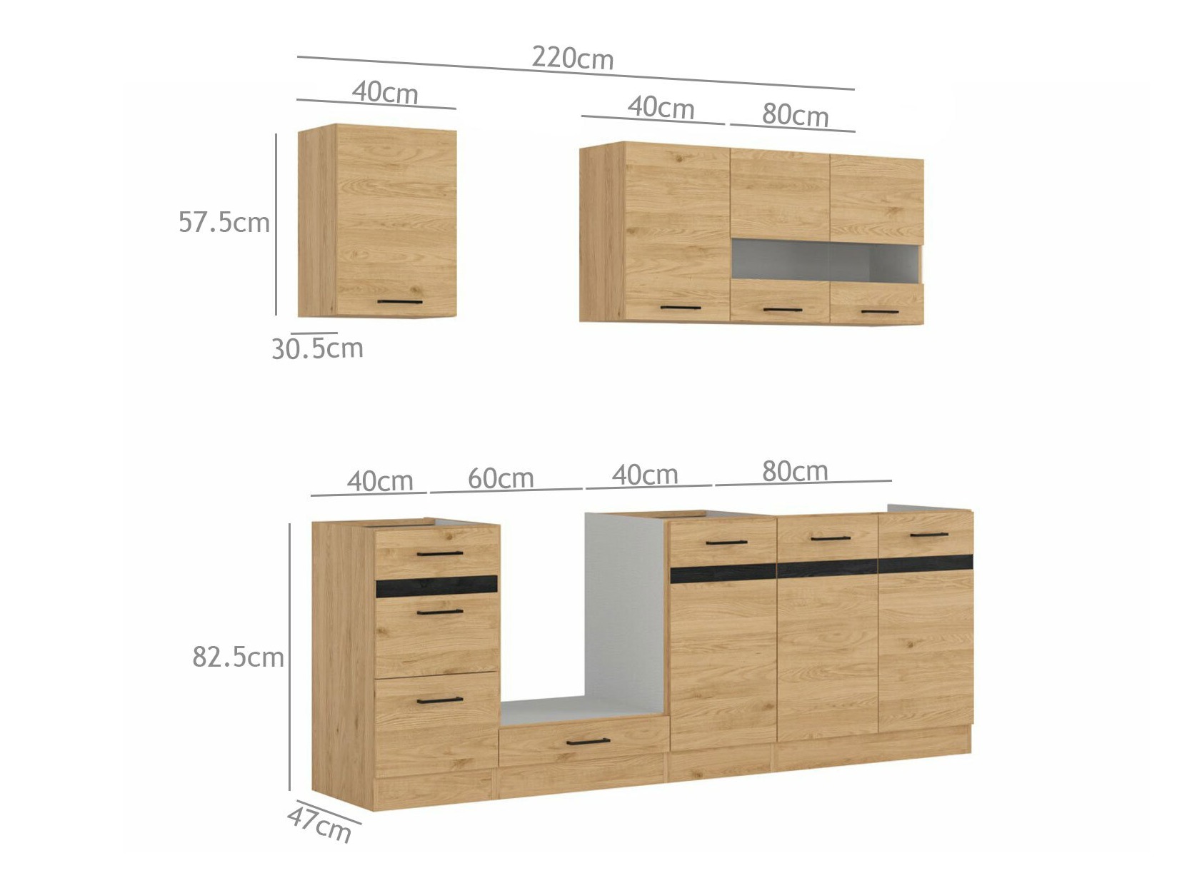 Modulinis virtuvės komplektas Berna 121