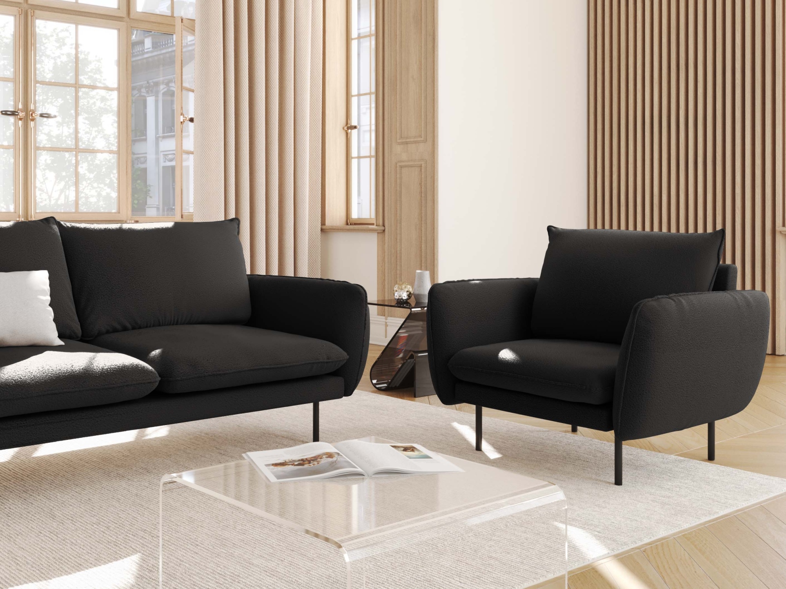 Fotelis Ferlevi 110 (Ascot Black)