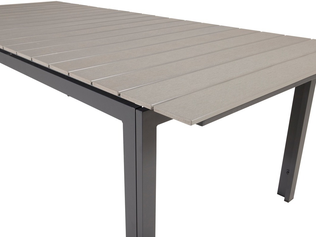 Lauko stalas Dallas 668 (Pilka + Juoda)
