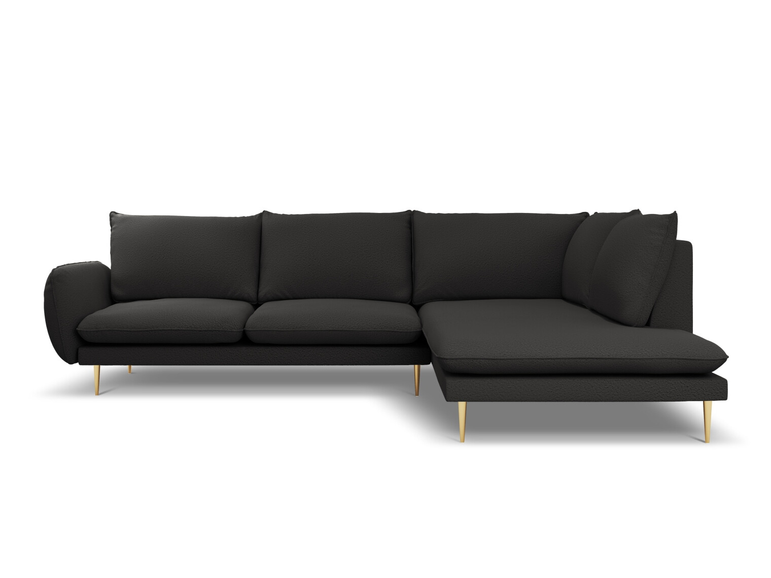 Minkštas kampas Ferlevi 130 (Ascot Black)