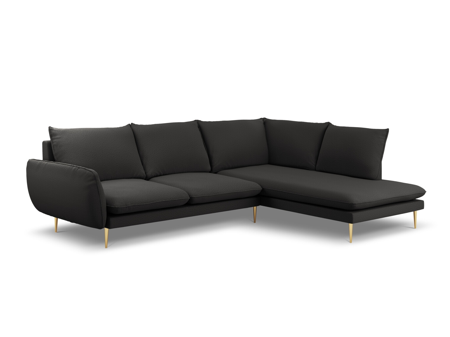 Minkštas kampas Ferlevi 130 (Ascot Black)