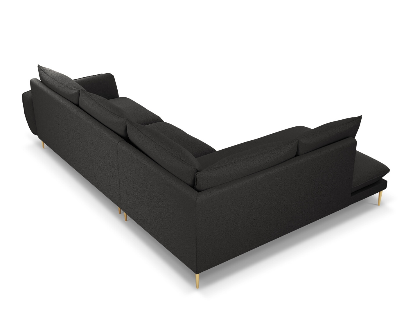 Minkštas kampas Ferlevi 130 (Ascot Black)