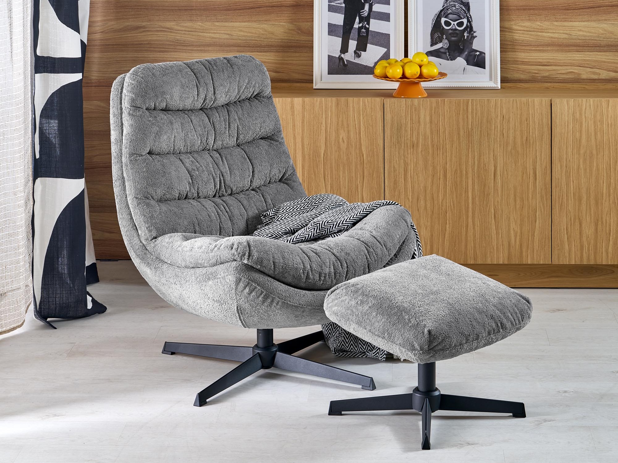 Fotelis Houston 2134 (Pilka)