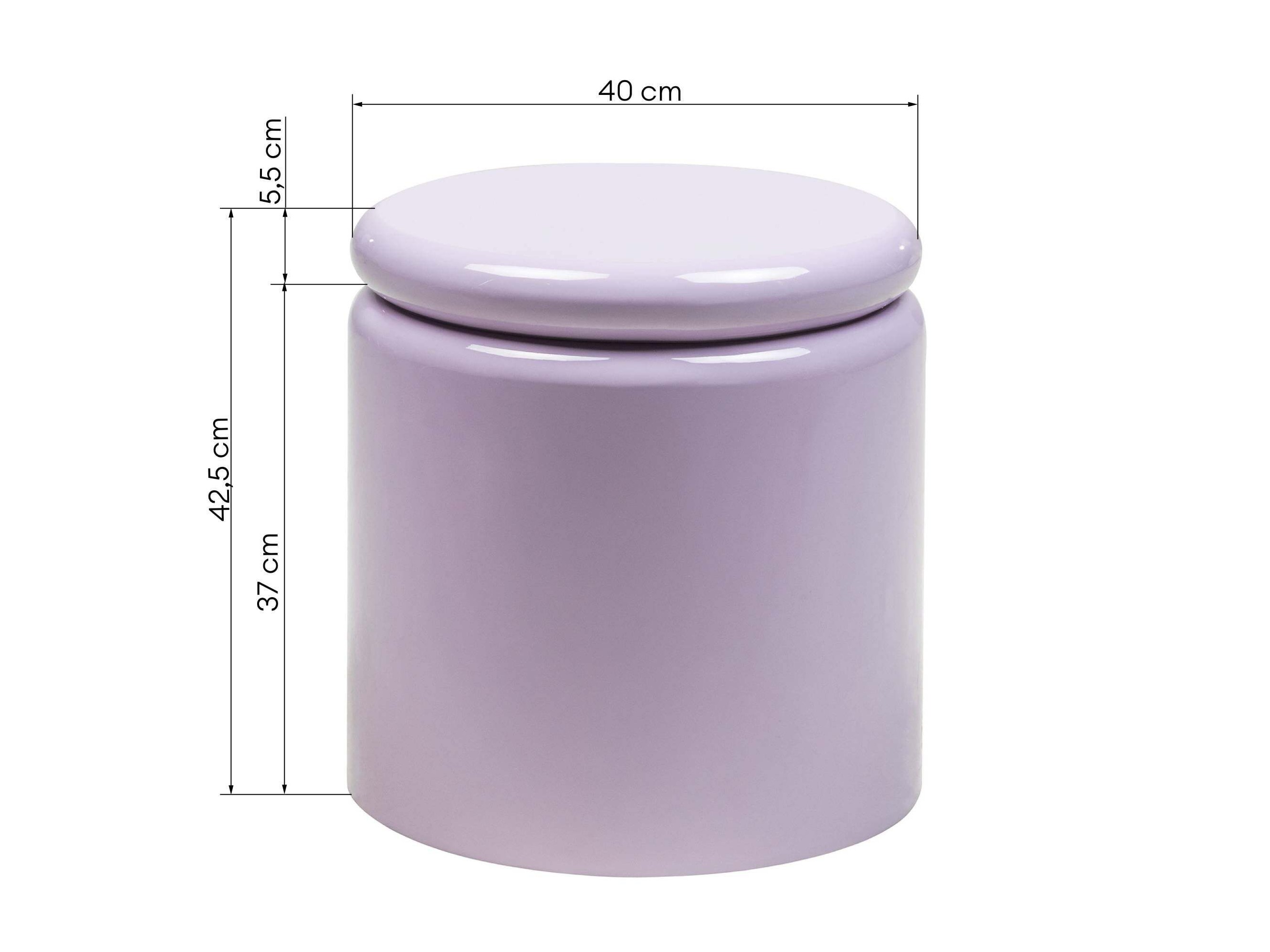 Šoninis staliukas Burleson 595 (Blizgi violetinė)