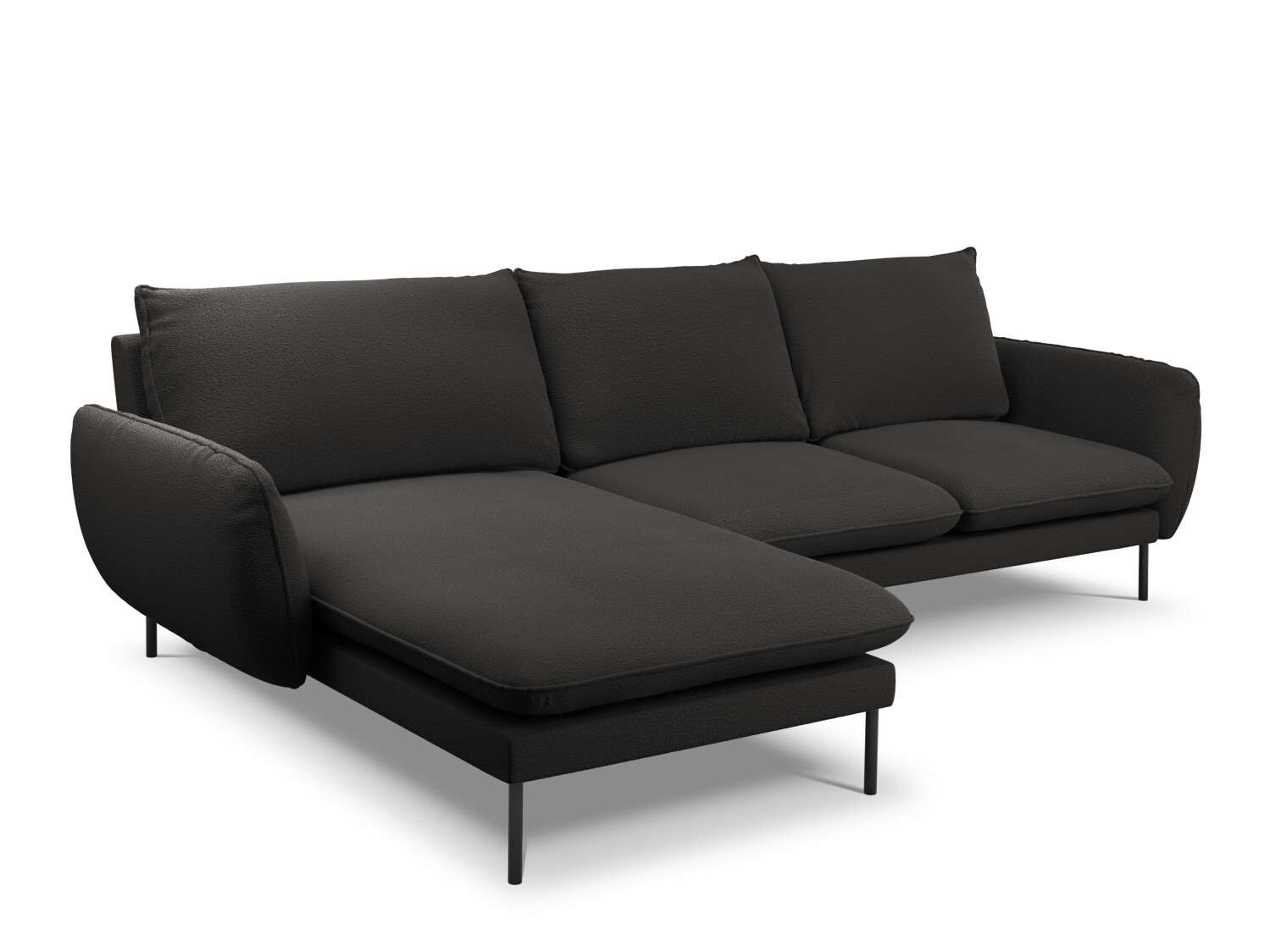 Minkštas kampas Ferlevi 113 (Ascot Black)