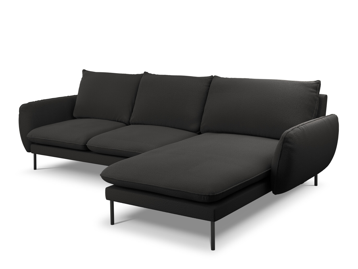Minkštas kampas Ferlevi 113 (Ascot Black)