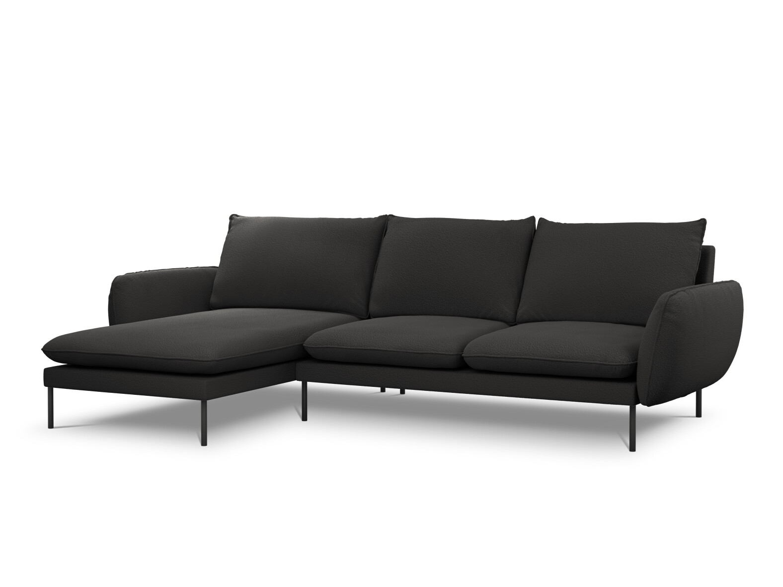 Minkštas kampas Ferlevi 131 (Ascot Black)
