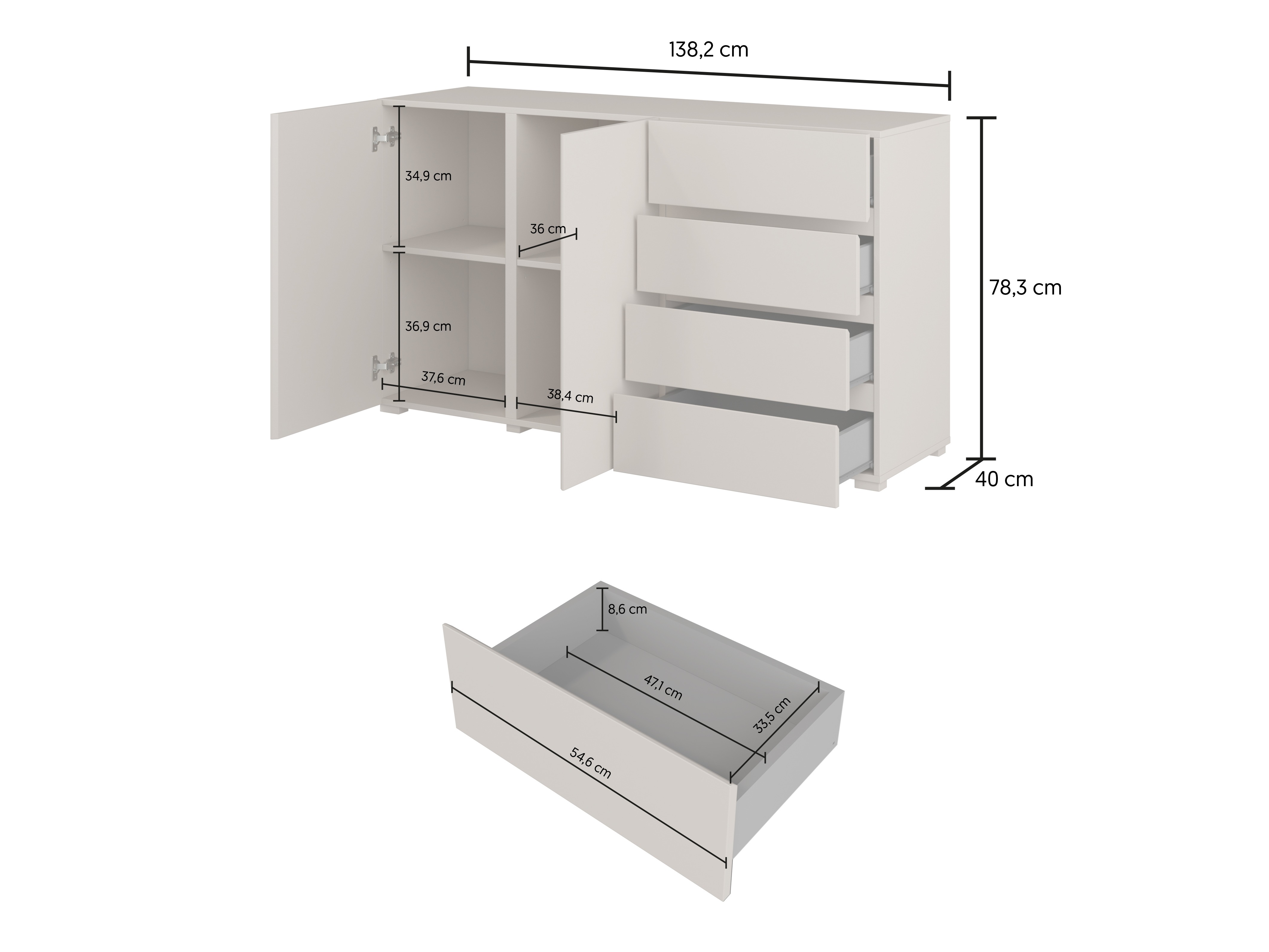 Komoda Elbleve 101 (Balta)