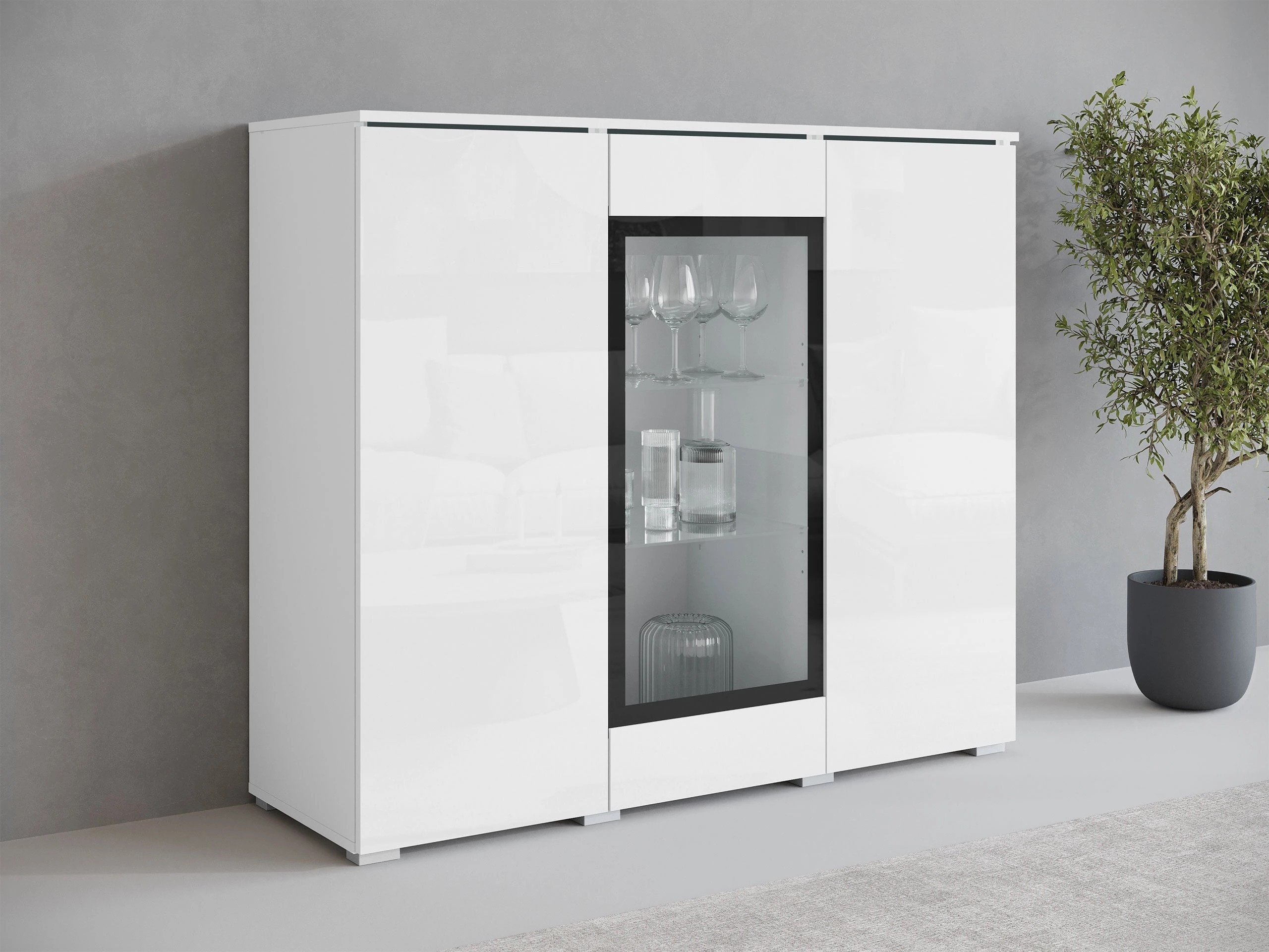 Spintelė Mirfivo 103 (Balta + Blizgi balta)