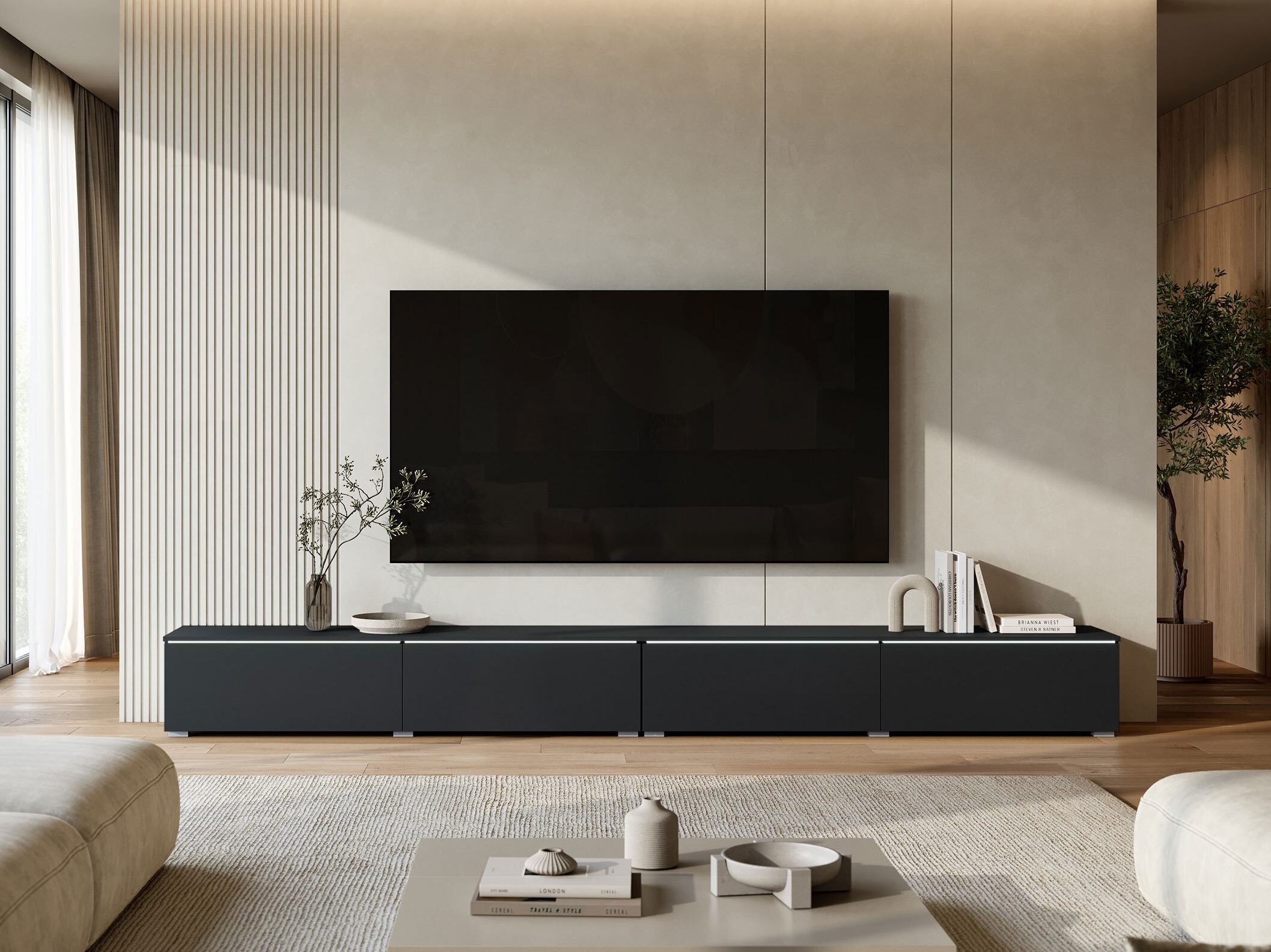 TV staliukas Sarasota 199 (Juoda)