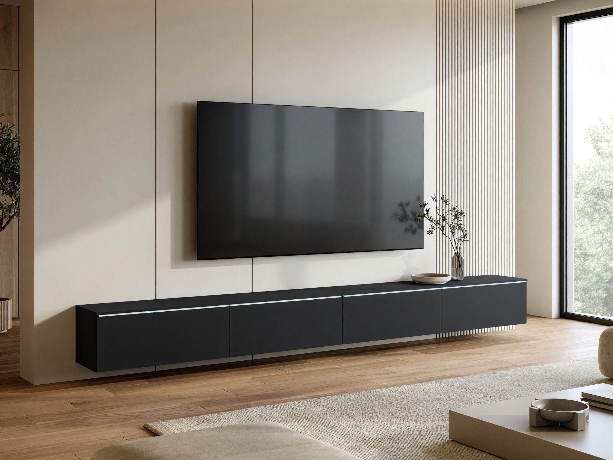 TV staliukas Sarasota 199 (Juoda)