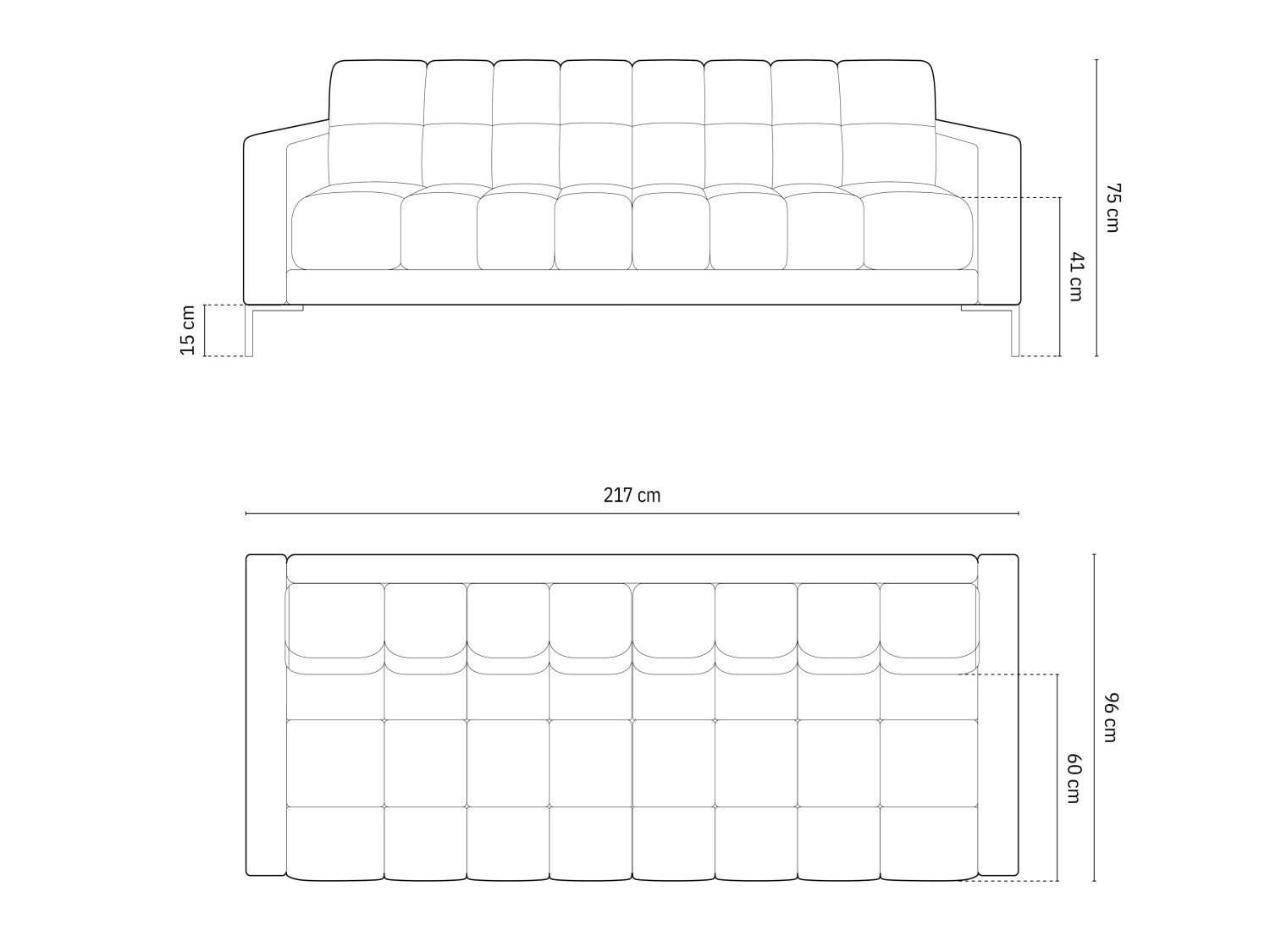 Sofa Calelbe 111 (Bluvel 22)