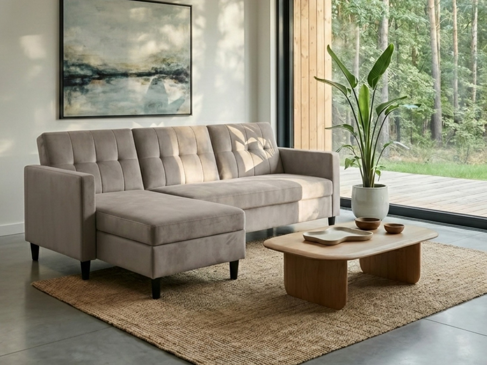 Minkštas kampas Tulsa 538 (Taupe)