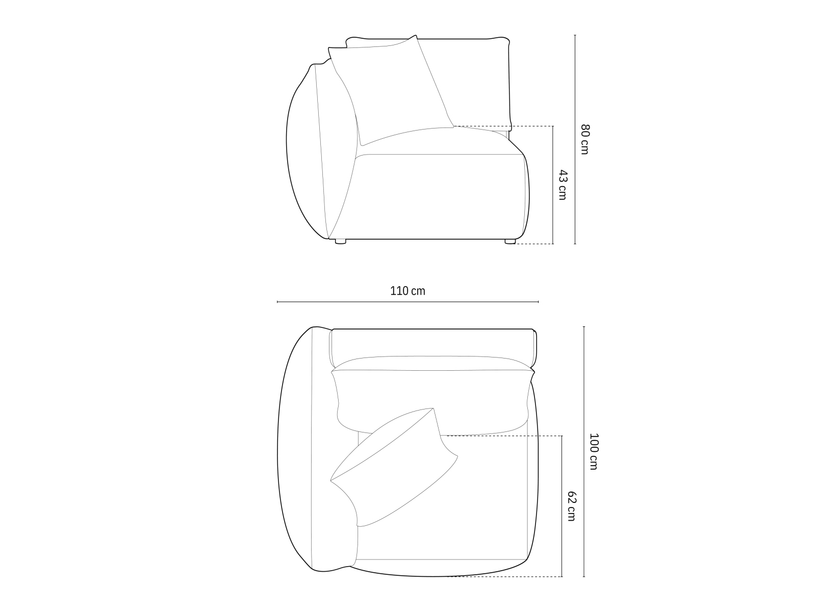 Modulinė sėdimoji dalis Ruvmone 101 (Lins 32)