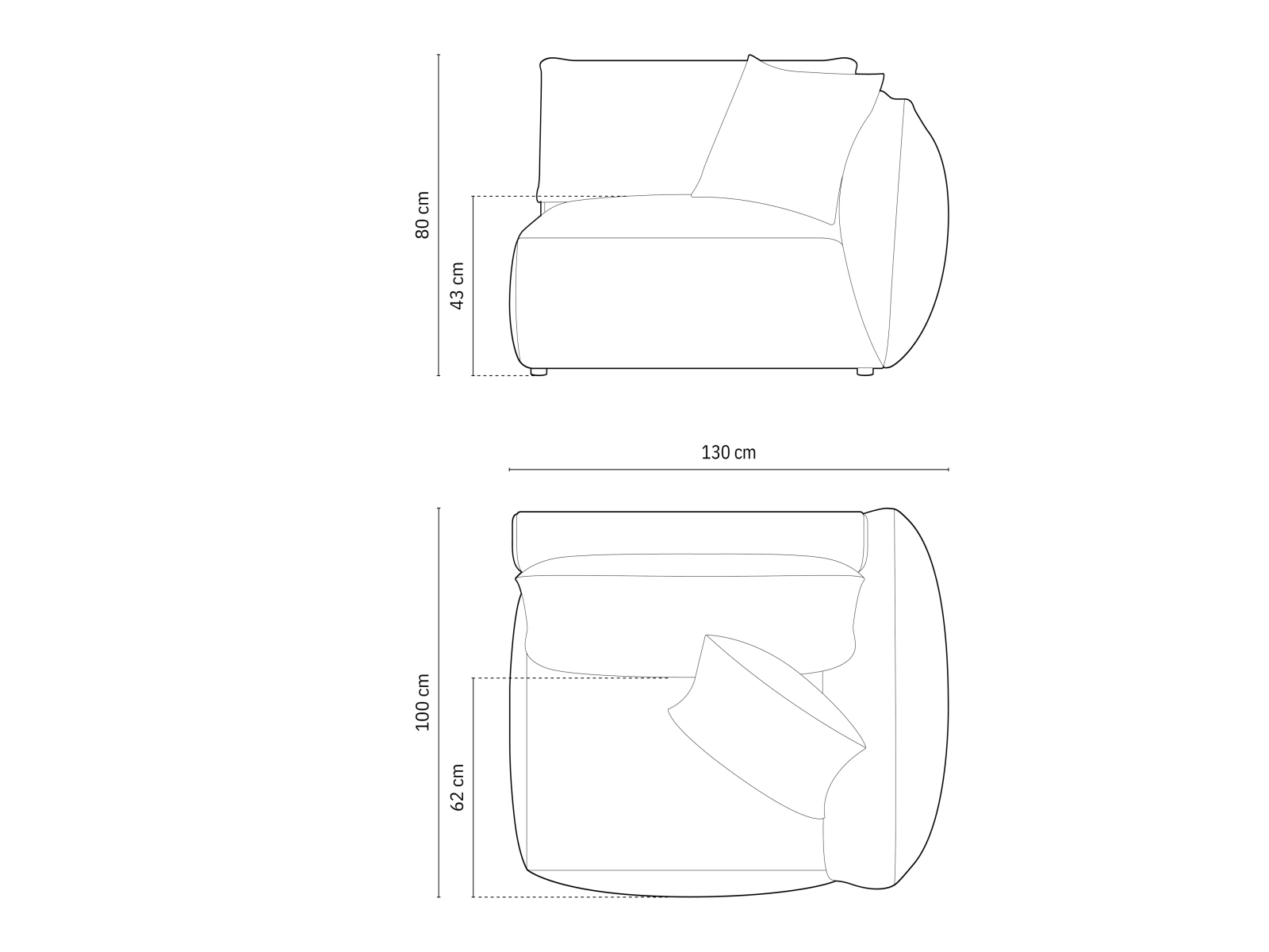 Modulinė sėdimoji dalis Ruvmone 102 (Lins 74)