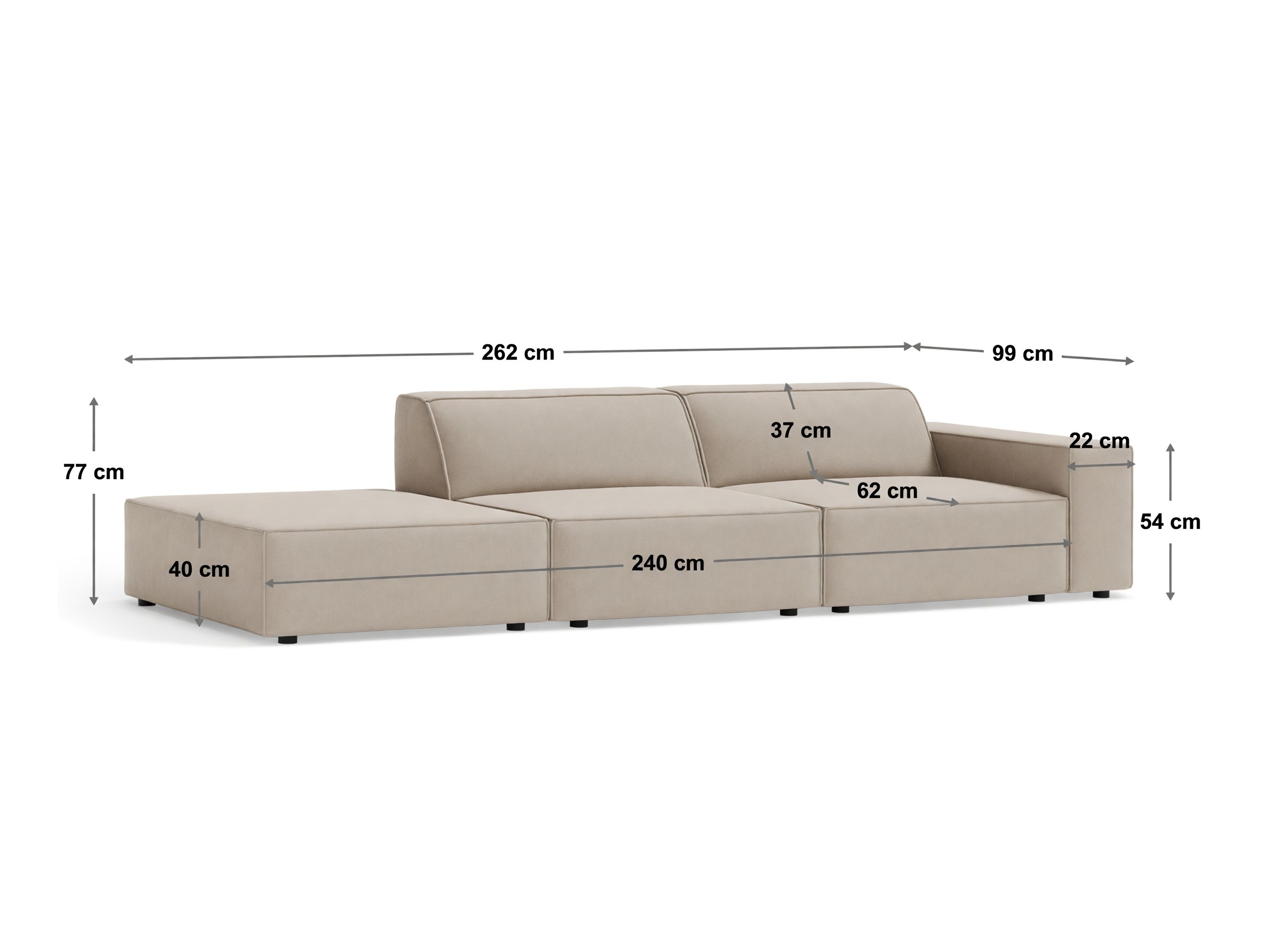 Modulinė sofa Lomcalu 131 (Baloo 2078)