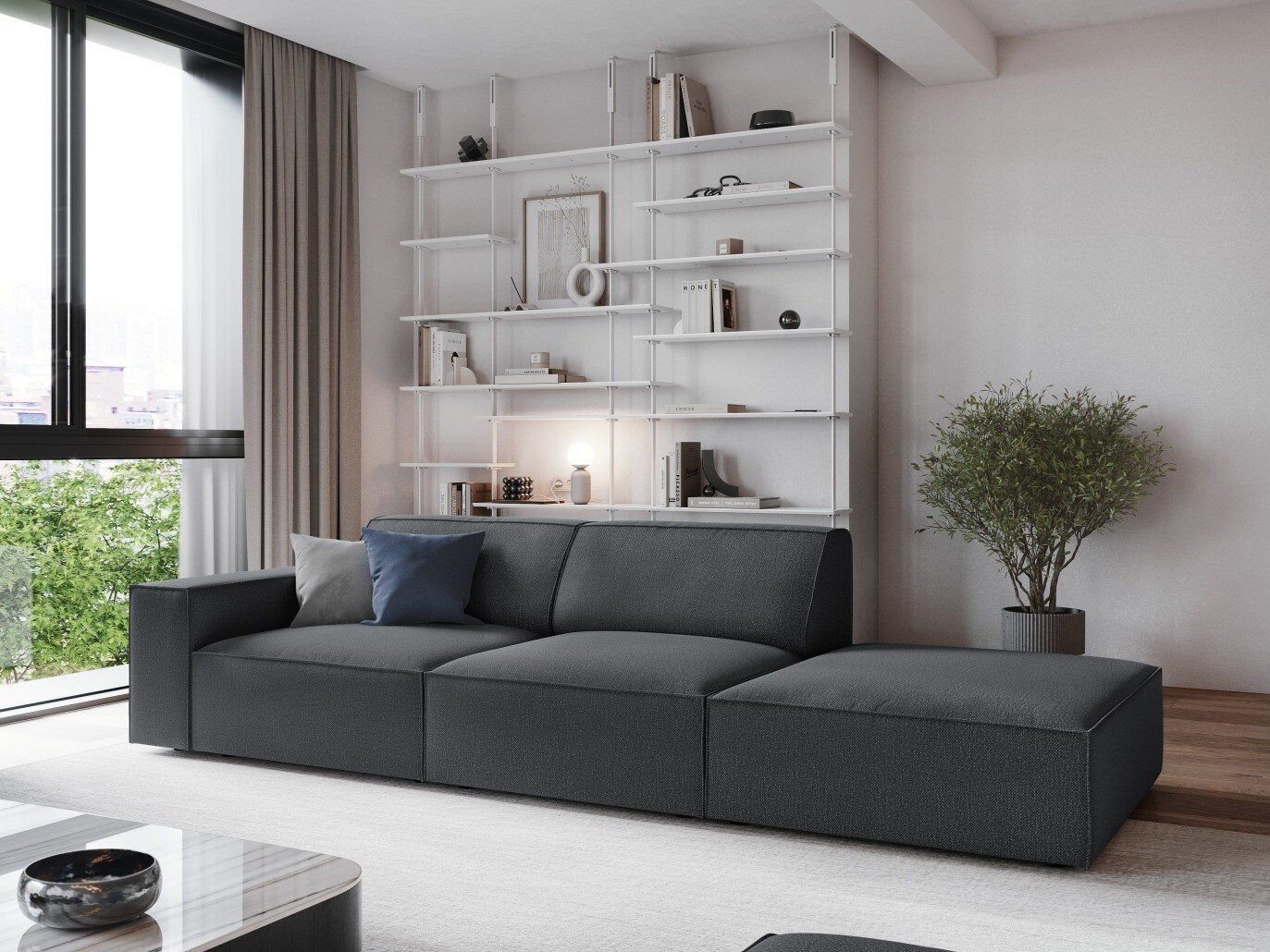 Modulinė sofa Lomcalu 131 (Megan 367)