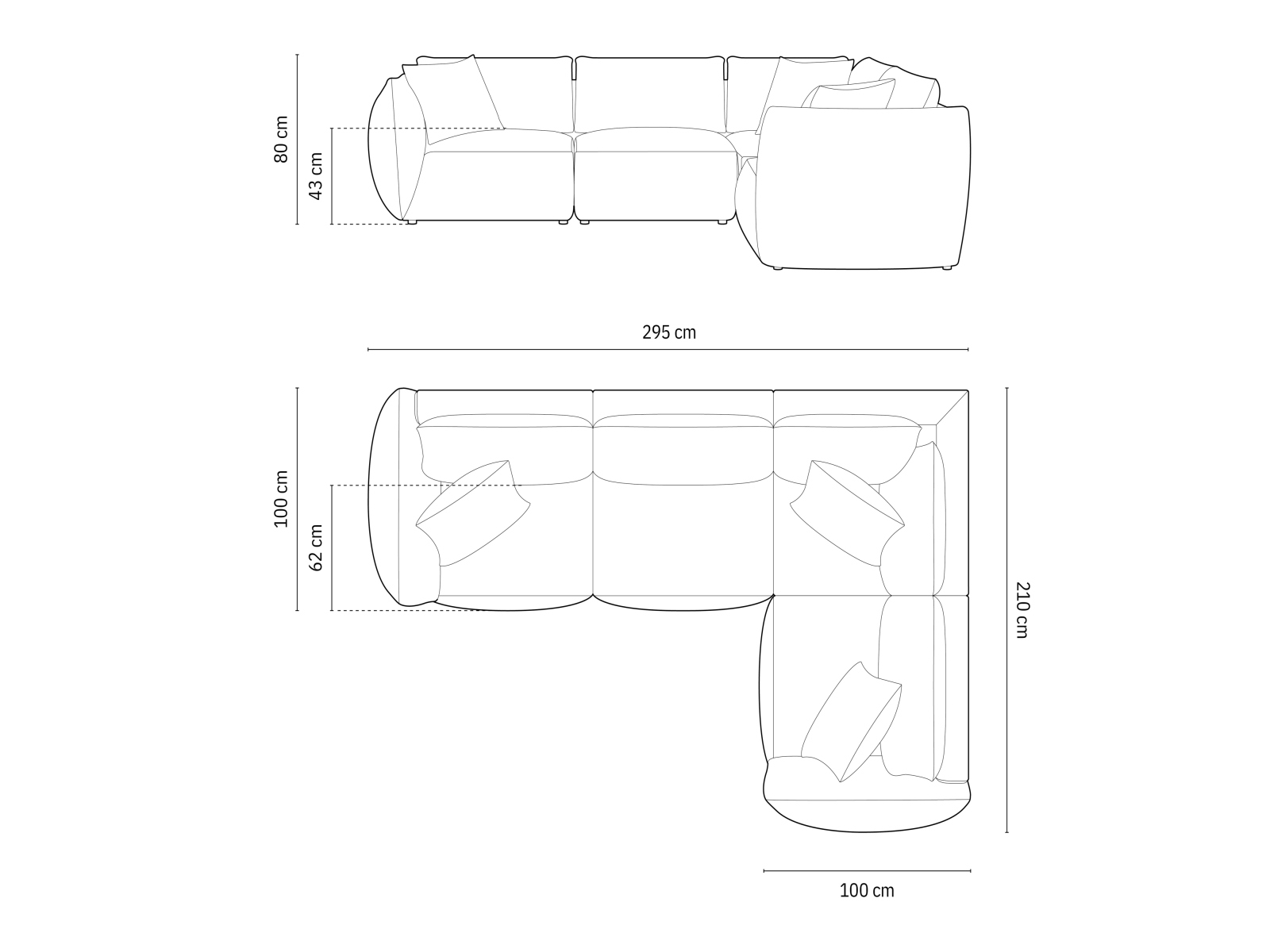 Modulinis minkštas kampas Ruvmone 109 (Lins 74)