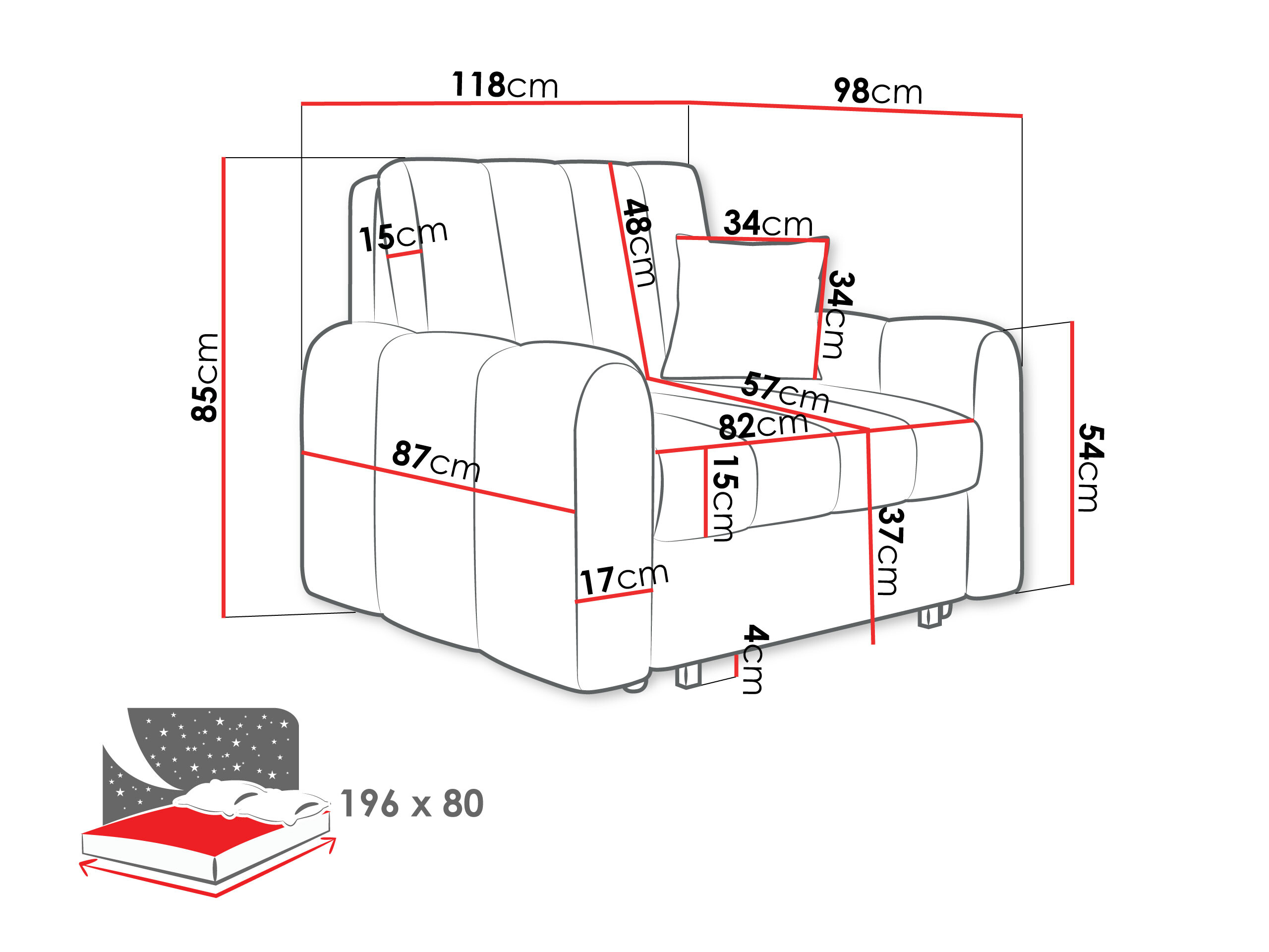 Fotelis Columbus 262 (Lumo 40)