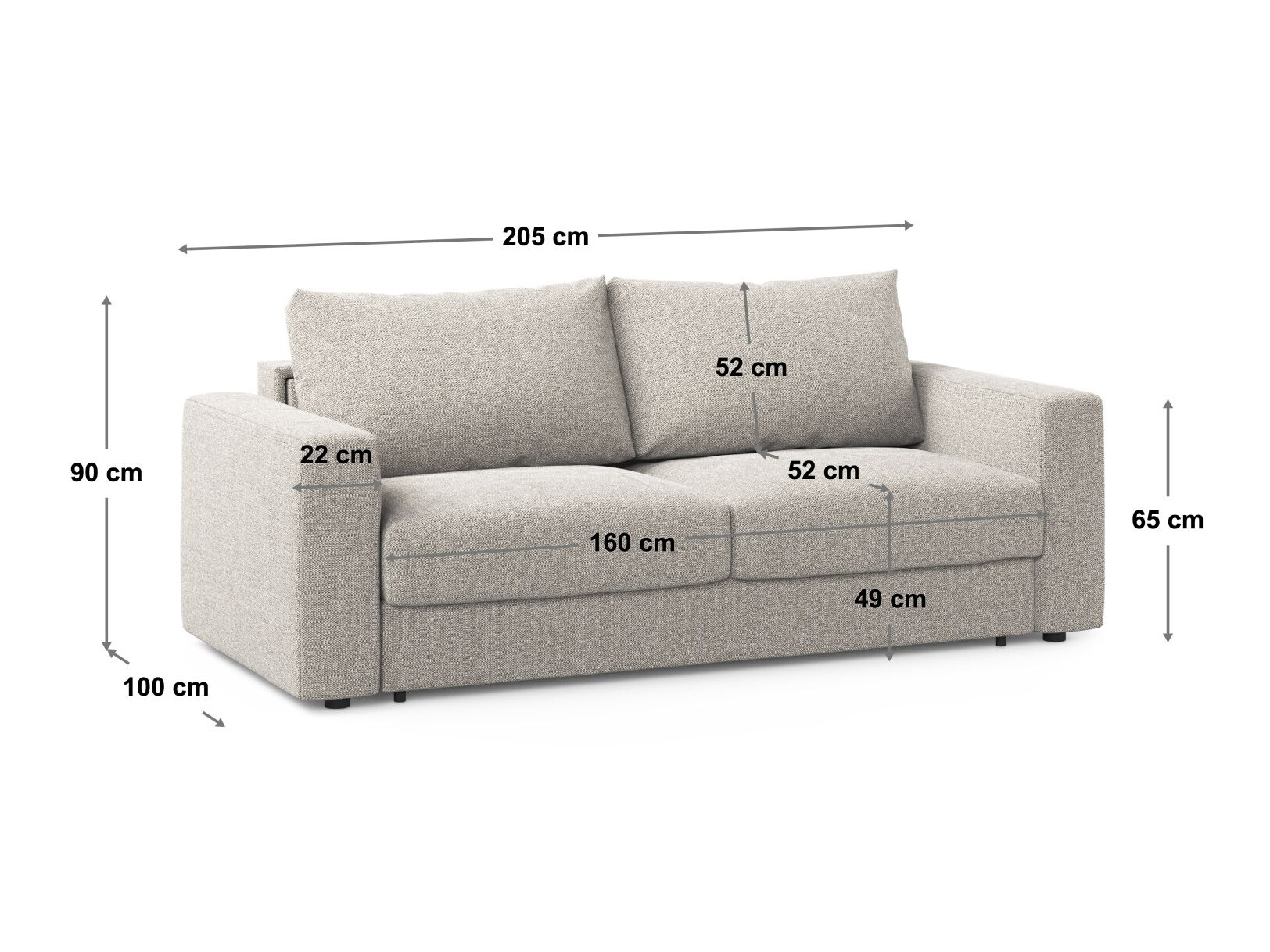 Sofa lova Beckley 385 (Babel Red)