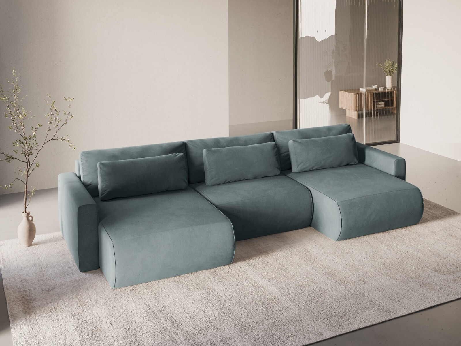Minkštas kampas Beckley 388 (Magic Velvet 2224)