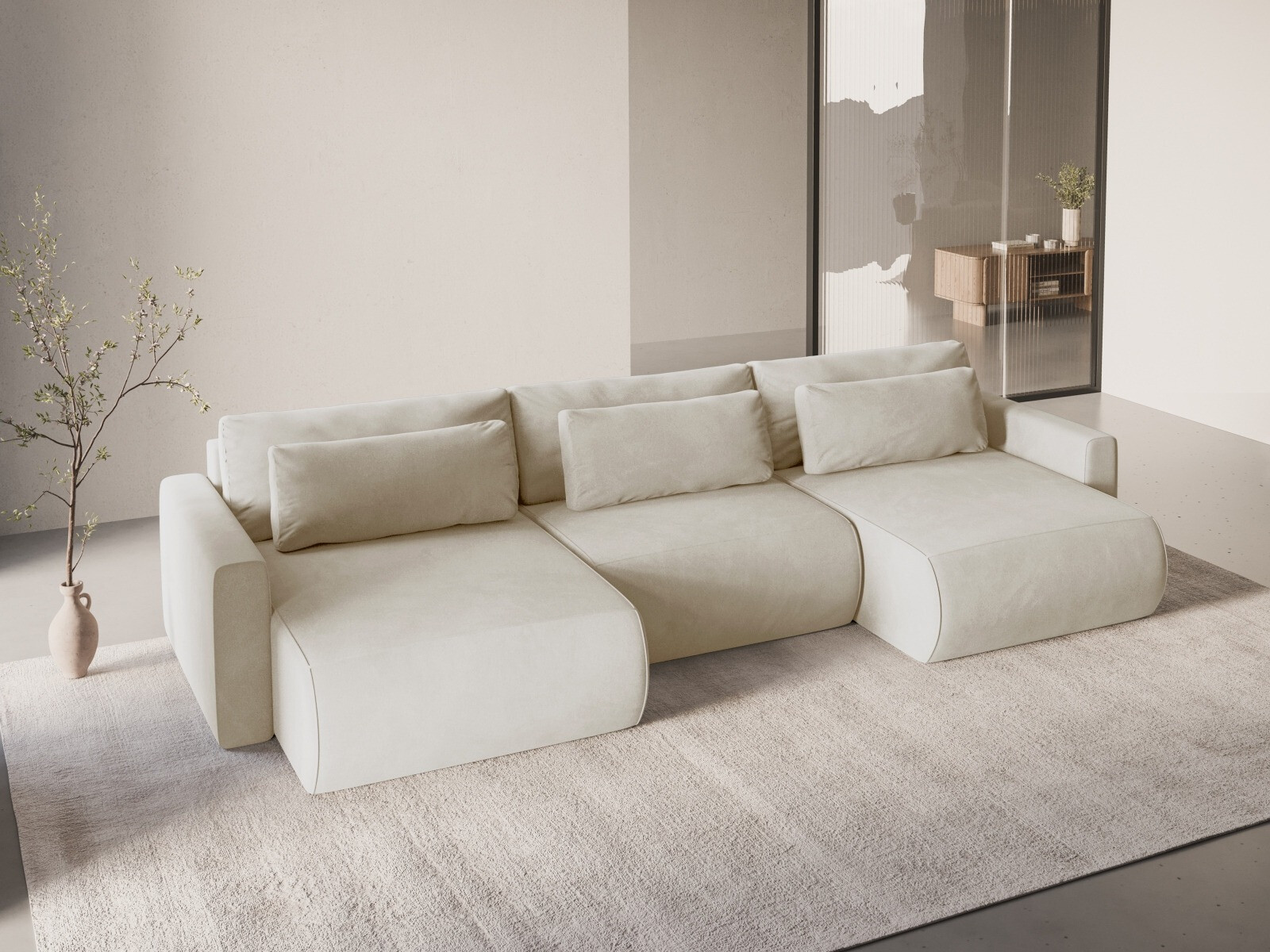 Minkštas kampas Beckley 388 (Magic Velvet 2256)