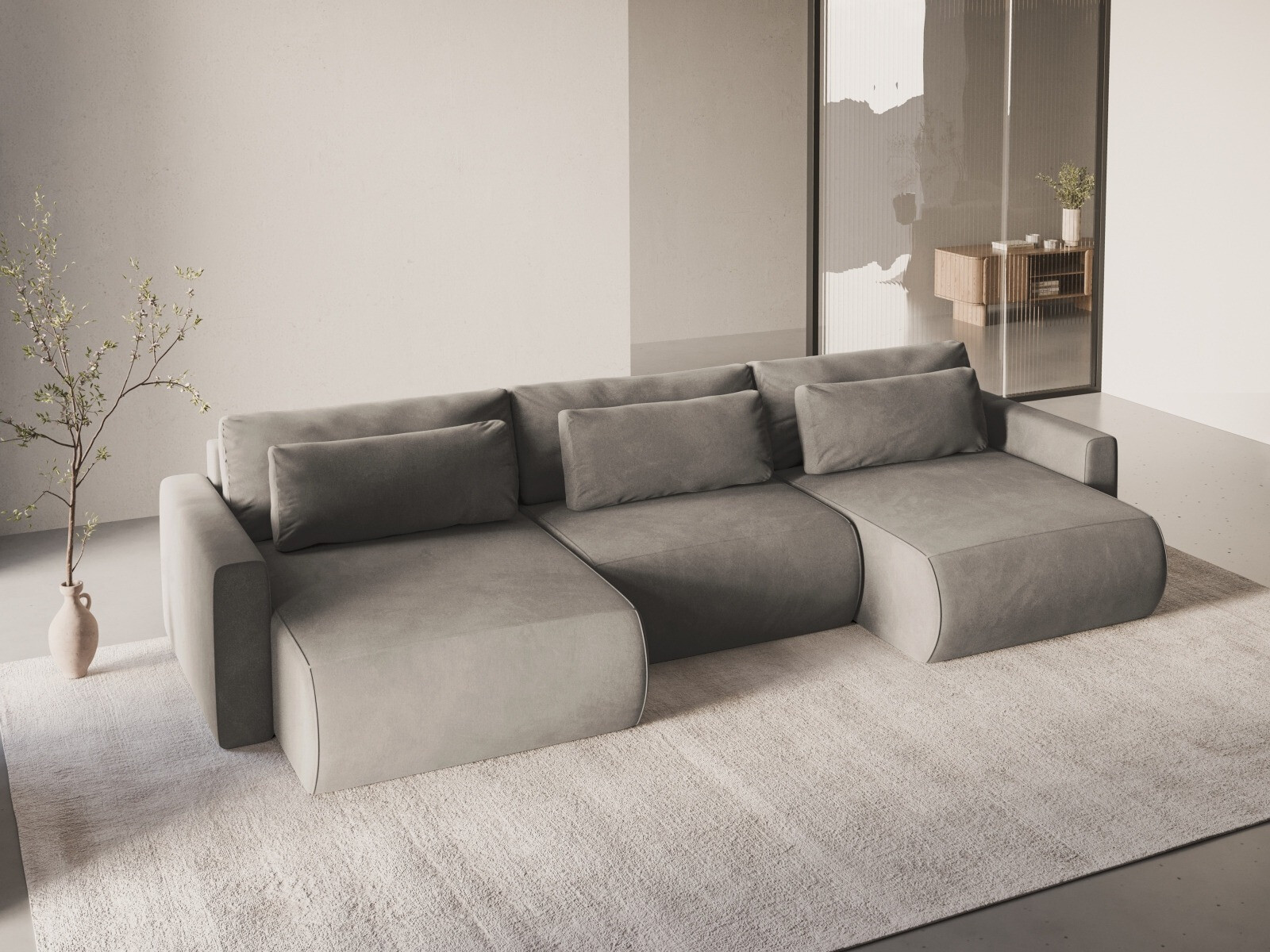 Minkštas kampas Beckley 388 (Magic Velvet 2270)