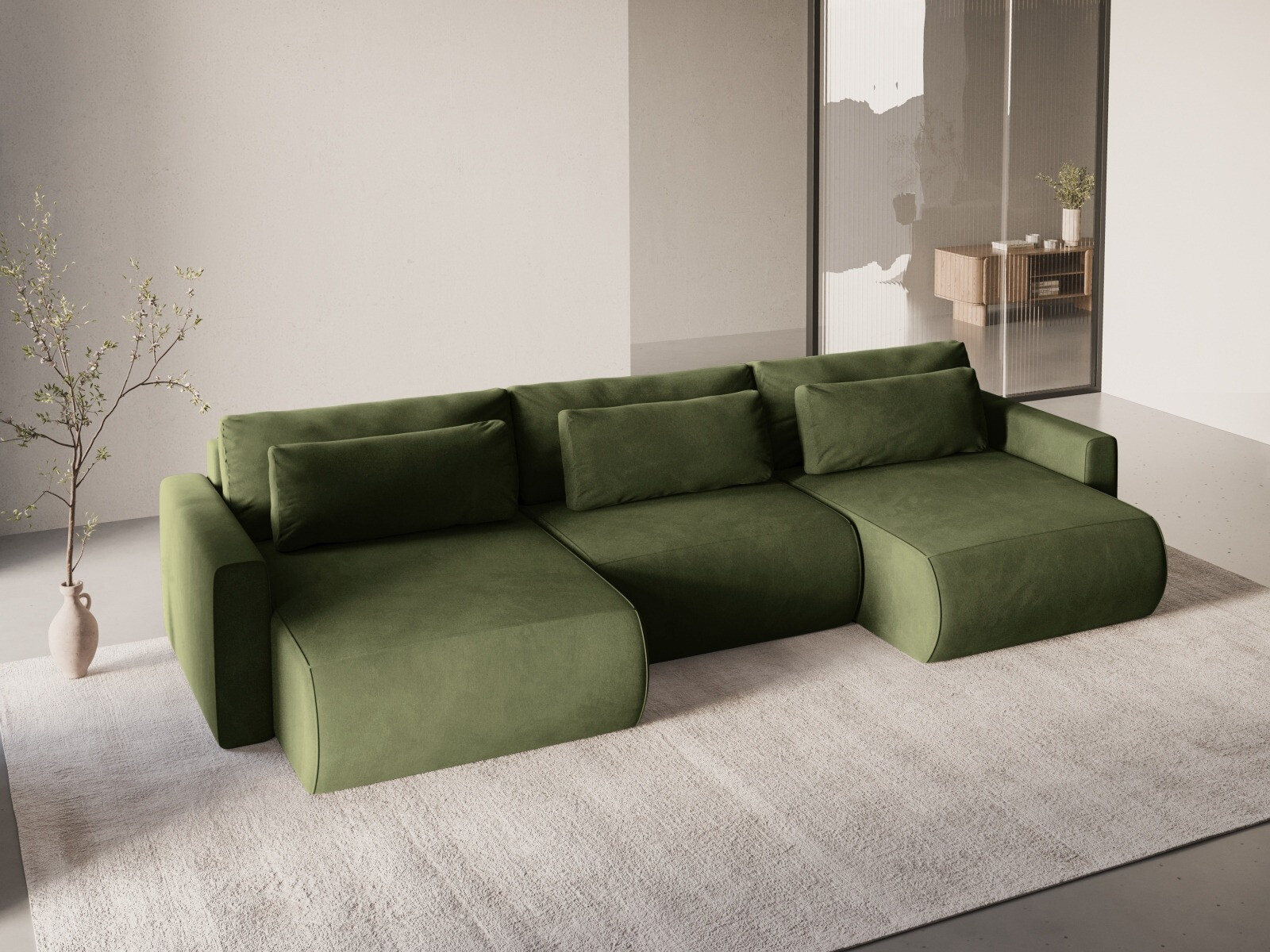 Minkštas kampas Beckley 388 (Magic Velvet 2295)