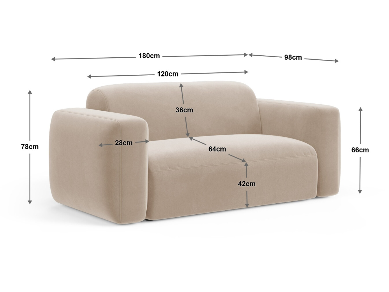 Sofa Serduna 100 (Sorella 34)