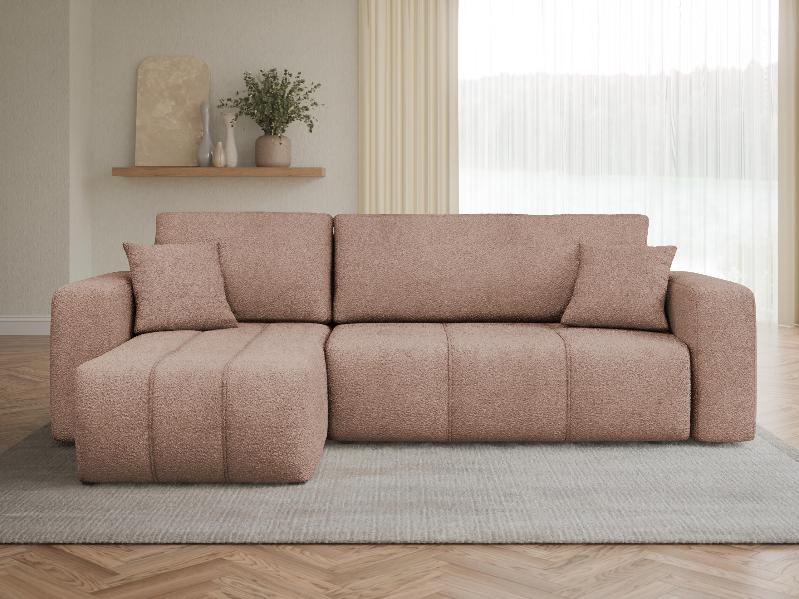 Minkštas kampas Comfivo Laurus (Coral 45)