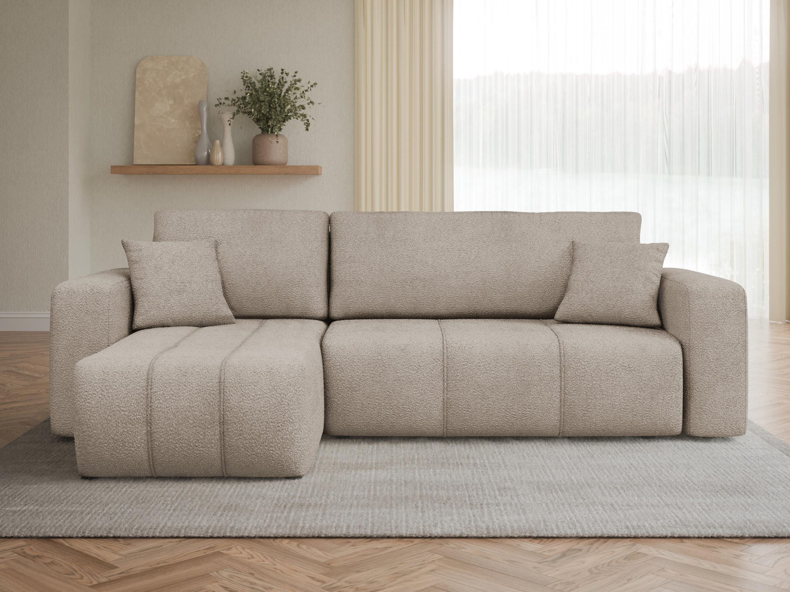 Minkštas kampas Comfivo Laurus (Coral 50)