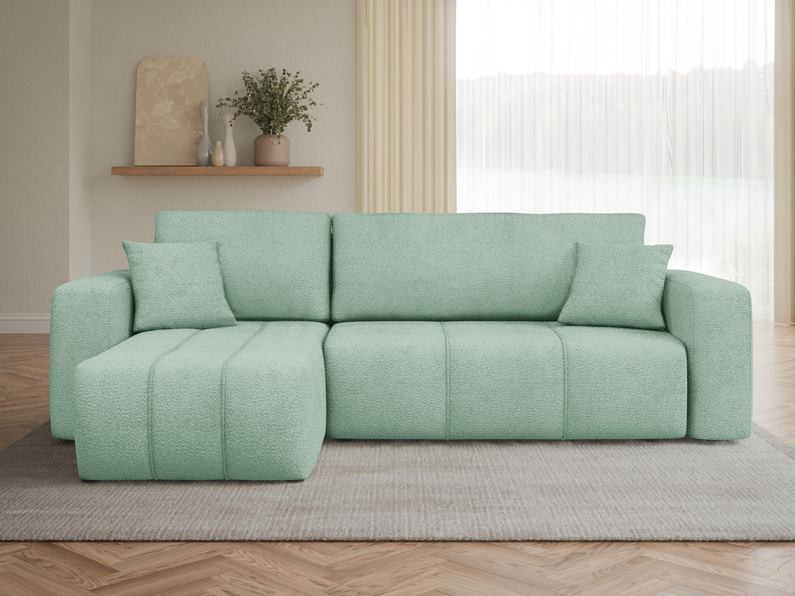 Minkštas kampas Comfivo Laurus (Coral 55)