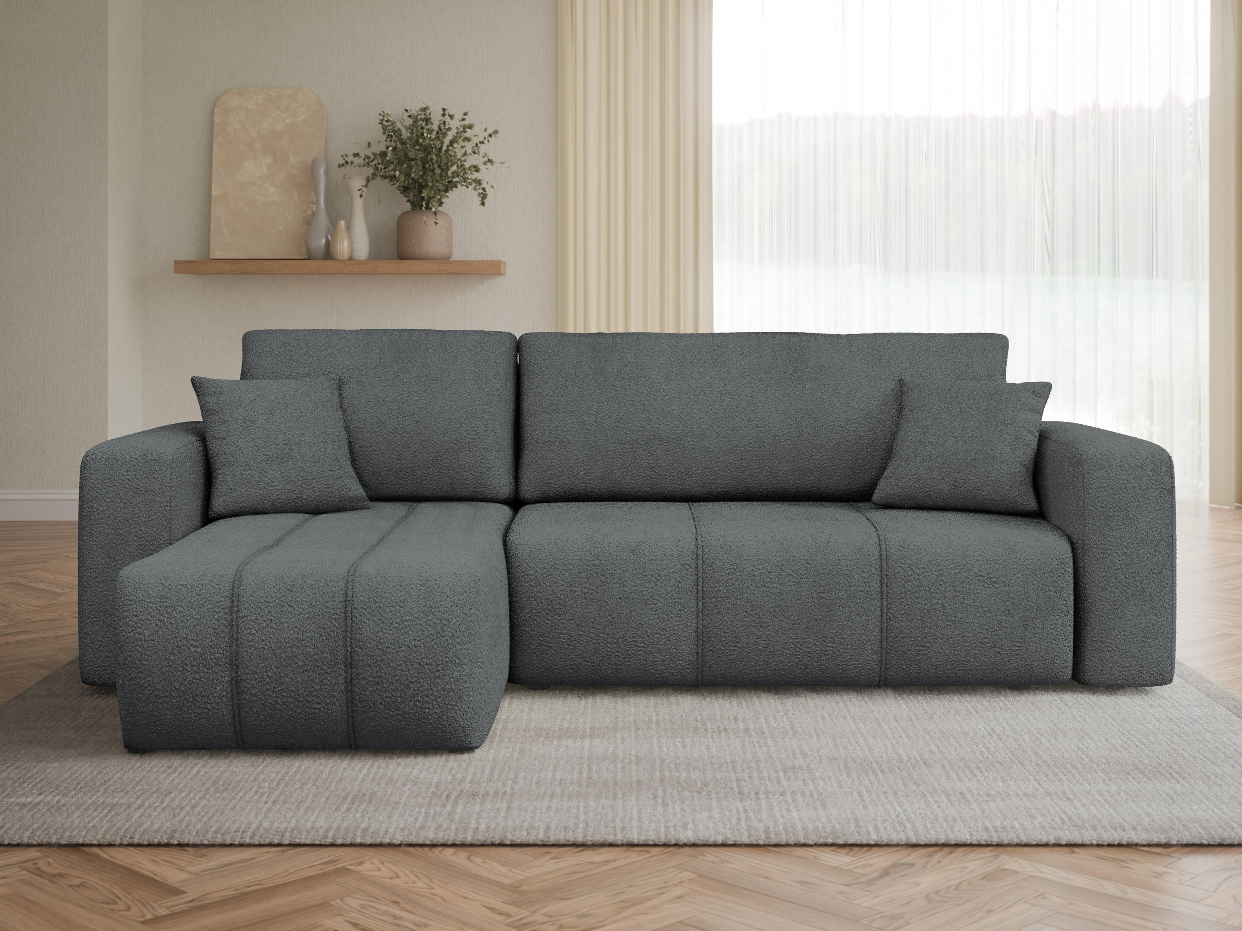 Minkštas kampas Comfivo Laurus (Coral 80)