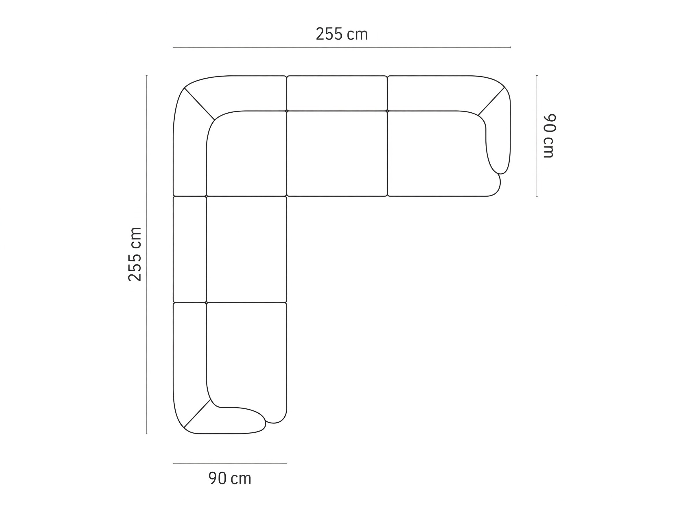 Minkštas kampas Feltoro 106 (Bluvel 14)