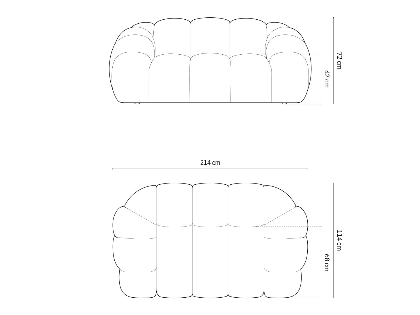Sofa Cirnolu 100 (Bubble 10)