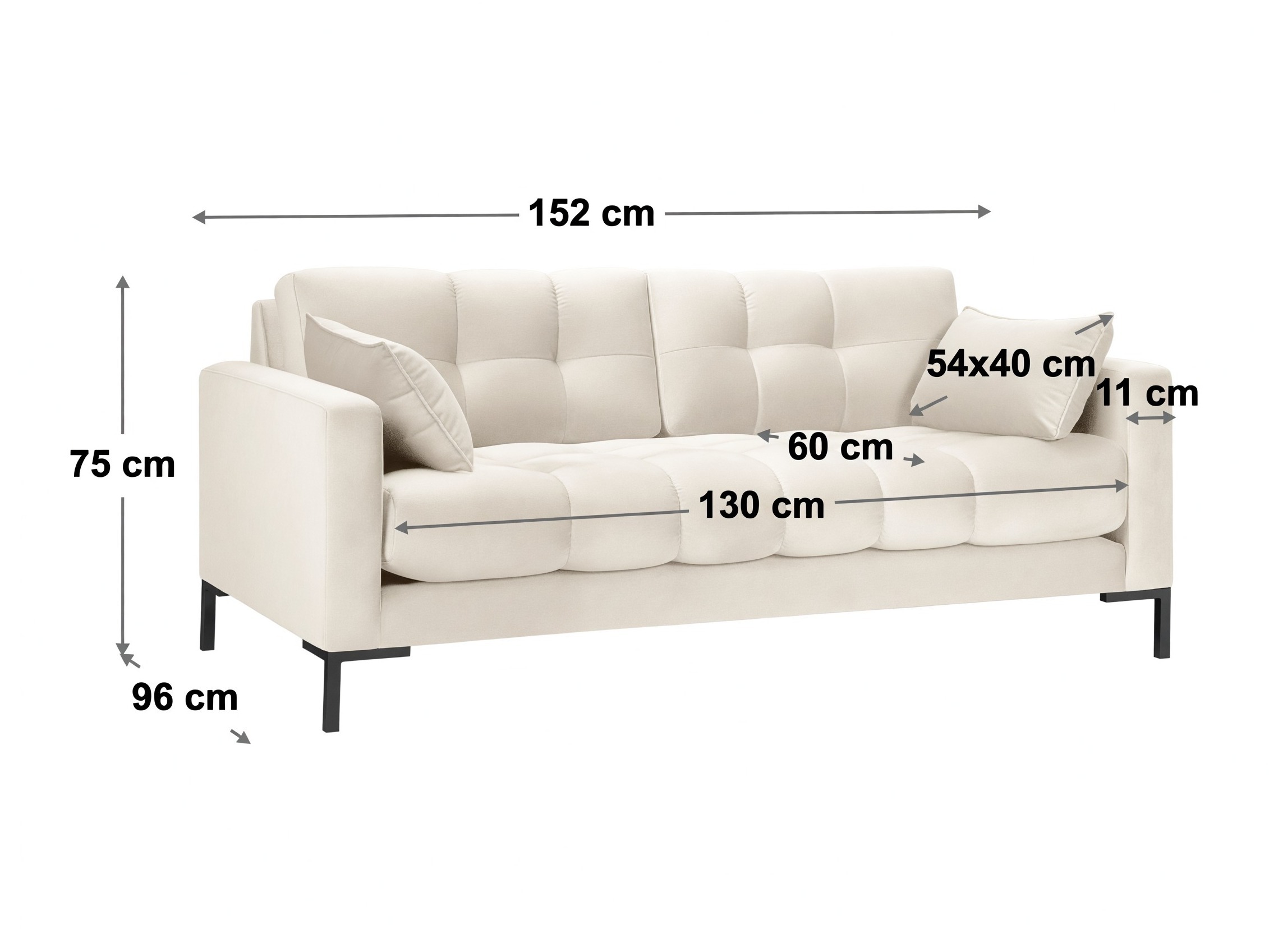 Sofa Lormelo 100 (Neve 97)