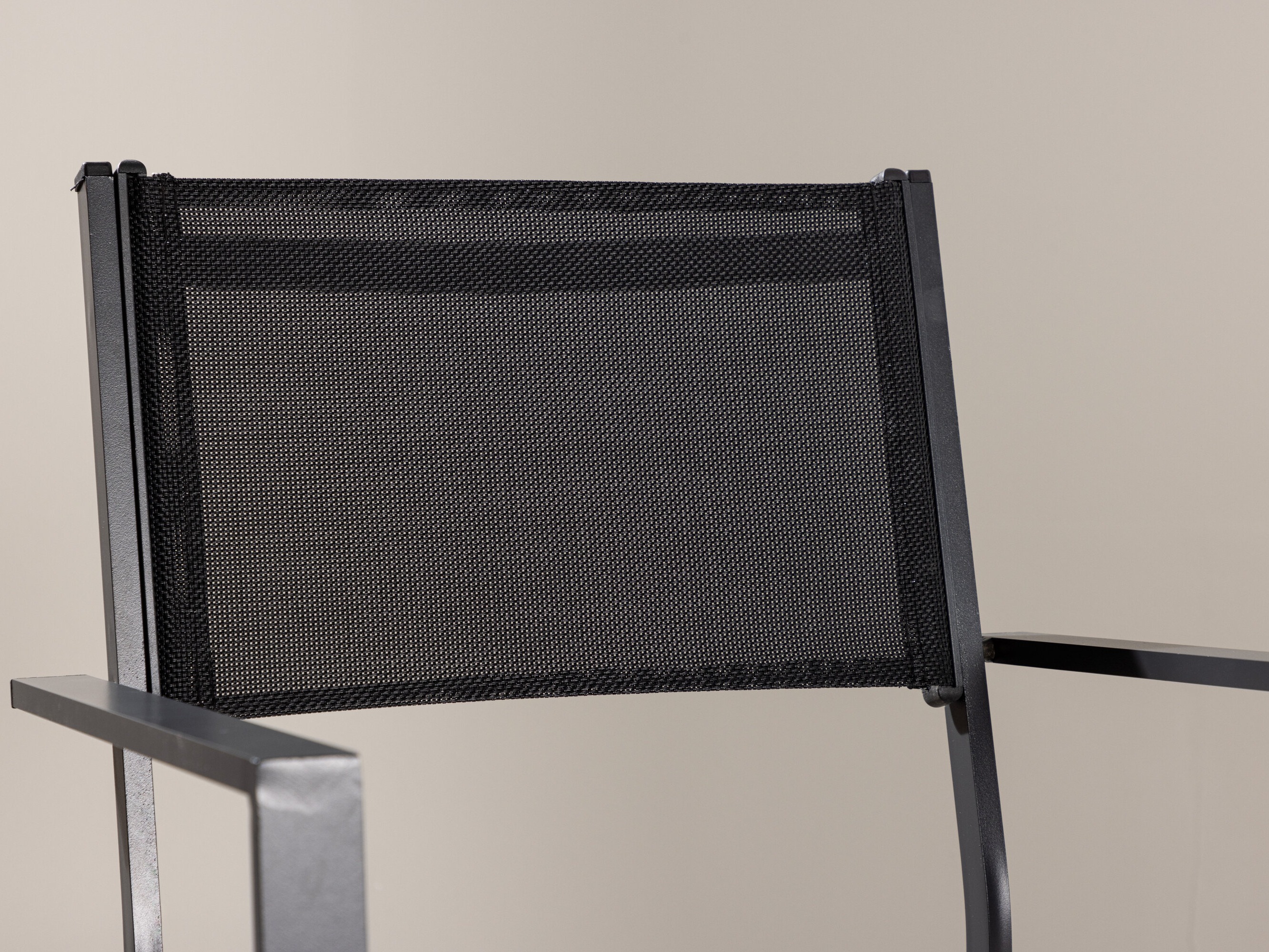 Lauko kėdė Dallas 746 (Juoda + Šviesi pilka)