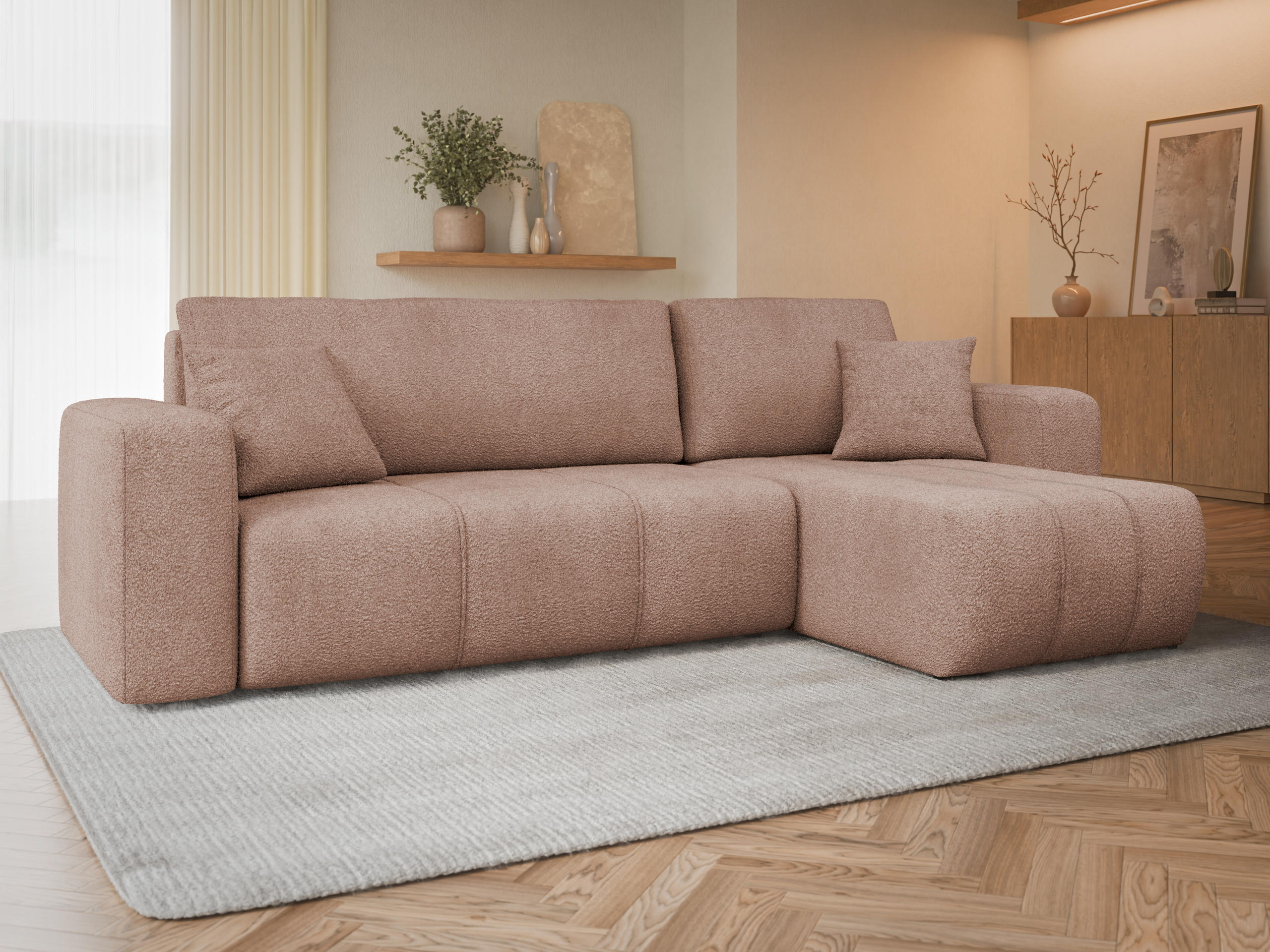 Minkštas kampas Comfivo Laurus (Coral 45)