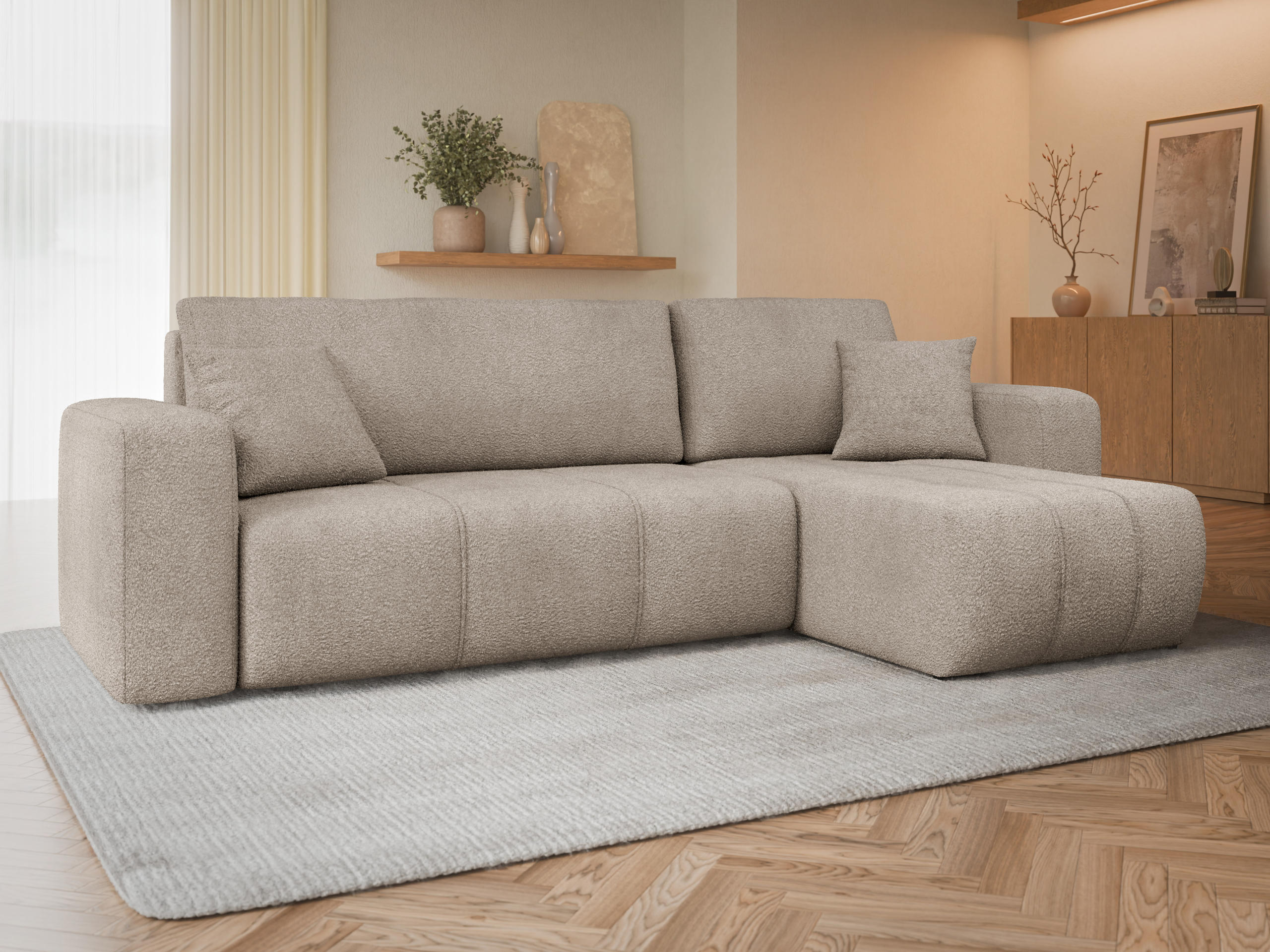 Minkštas kampas Comfivo Laurus (Coral 50)