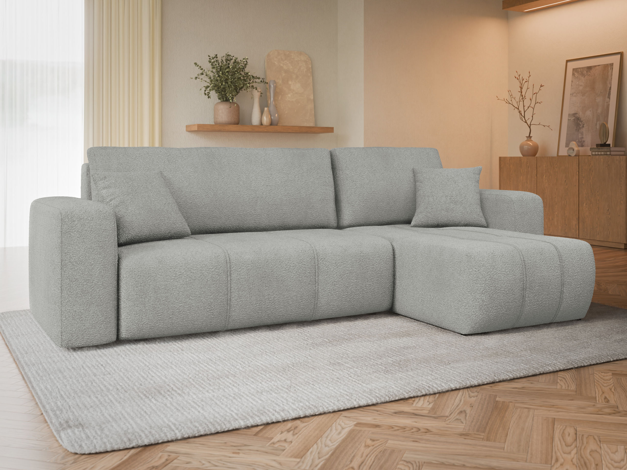 Minkštas kampas Comfivo Laurus (Coral 75)