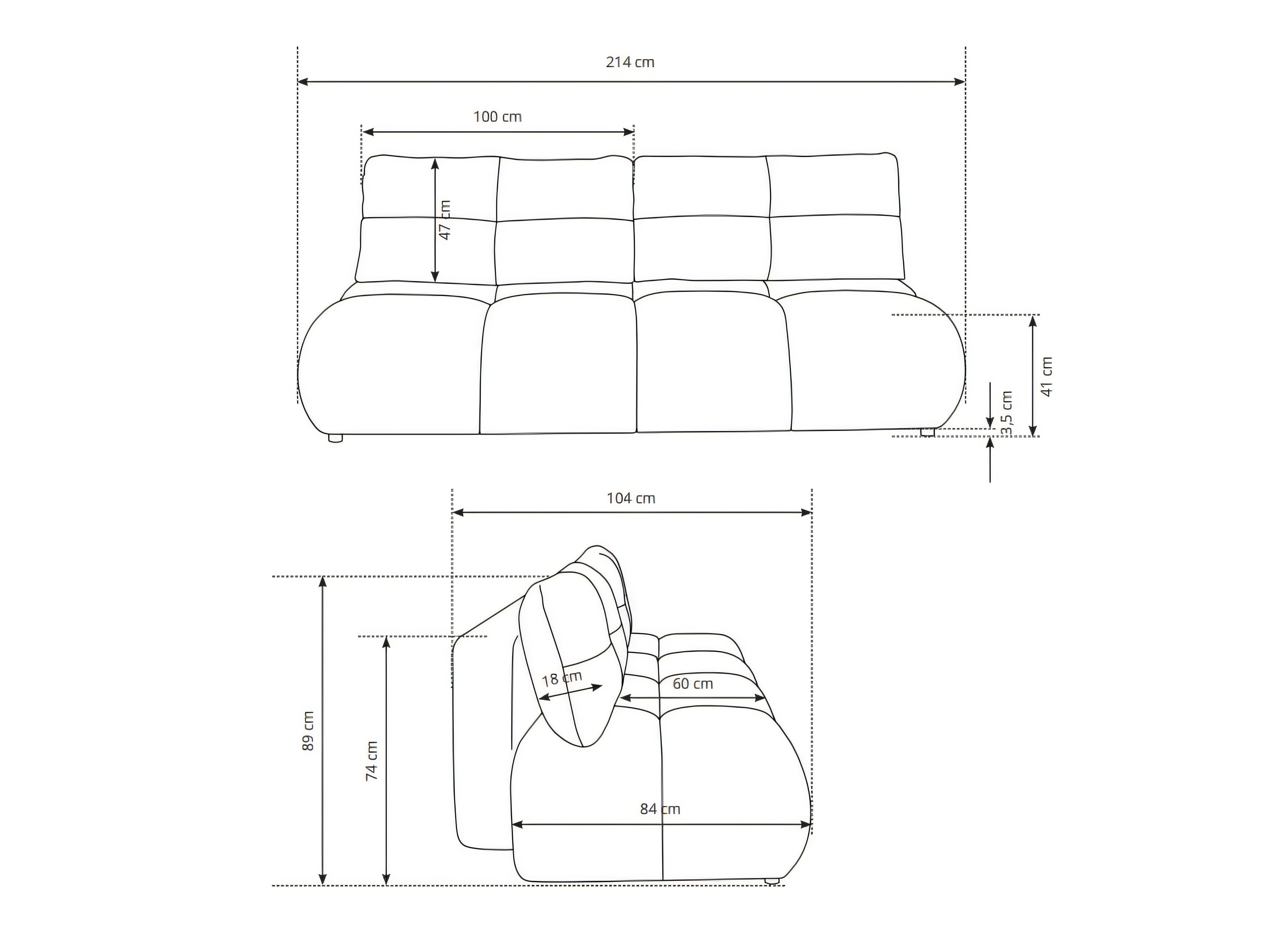 Sofa lova Kingston 205 (Now Or Never 38)