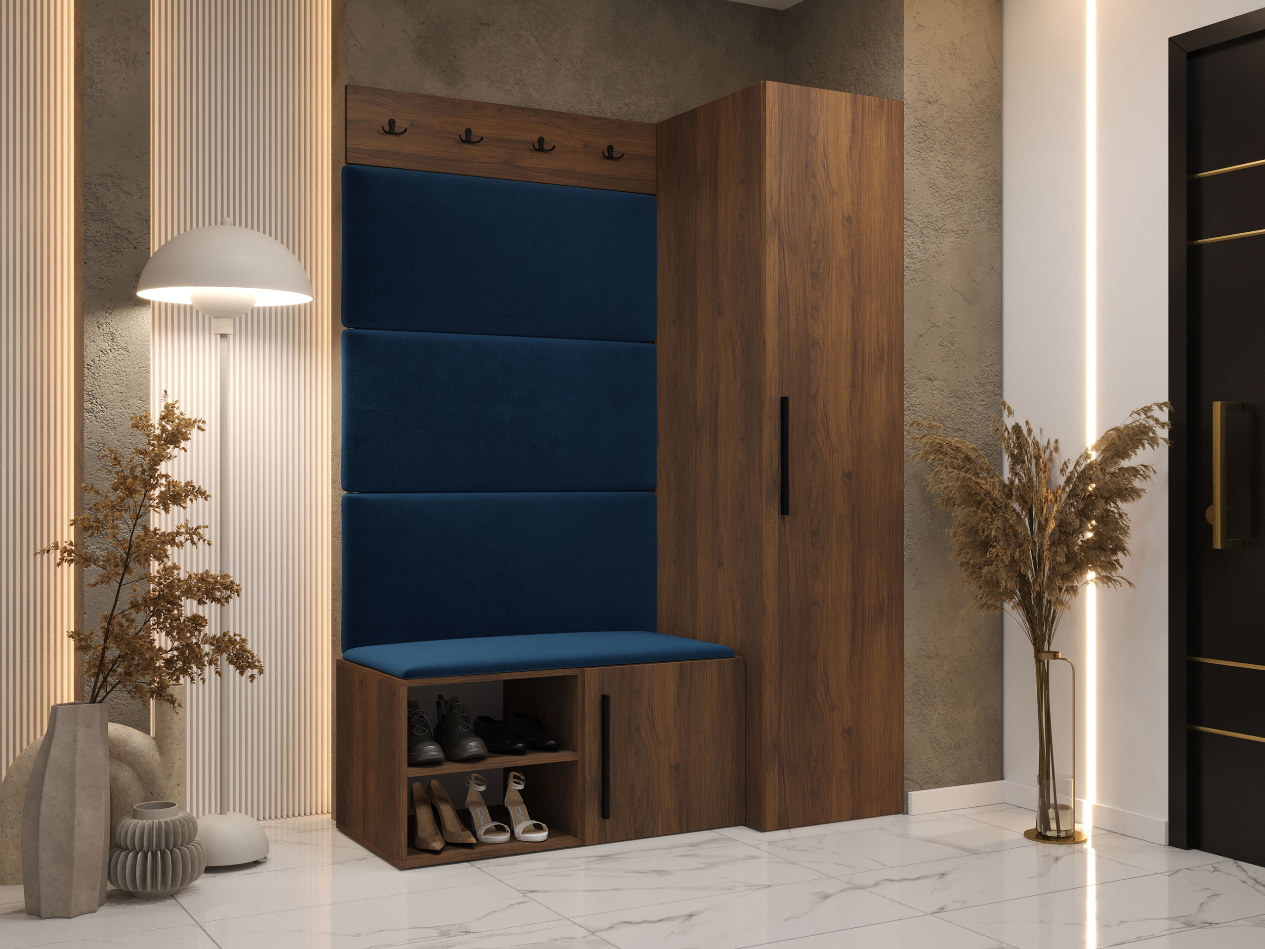 Prieškambario komplektas Nitos II (Graikinis riešutas)