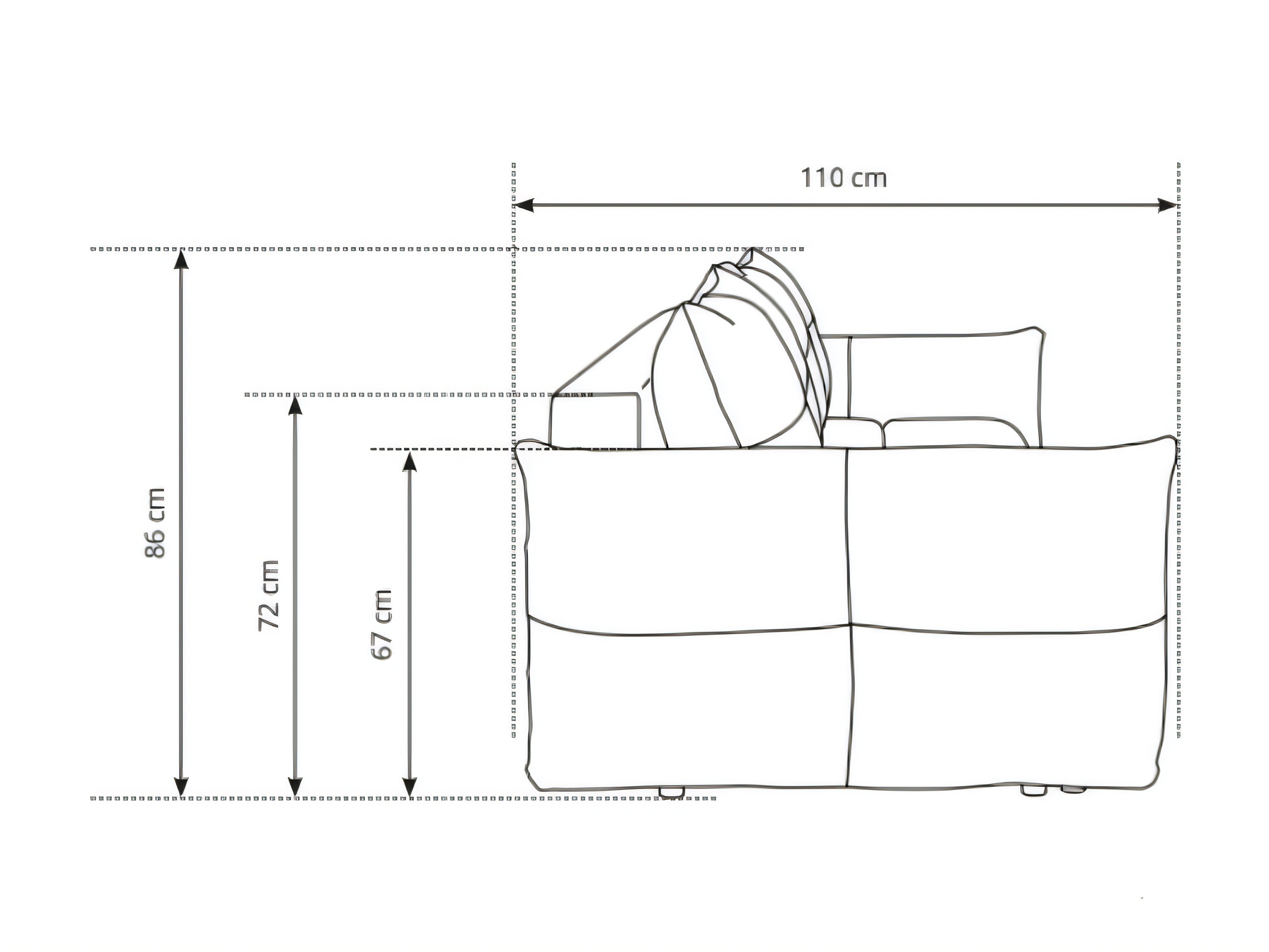 Sofa lova Kingston 206 (Wind 05)