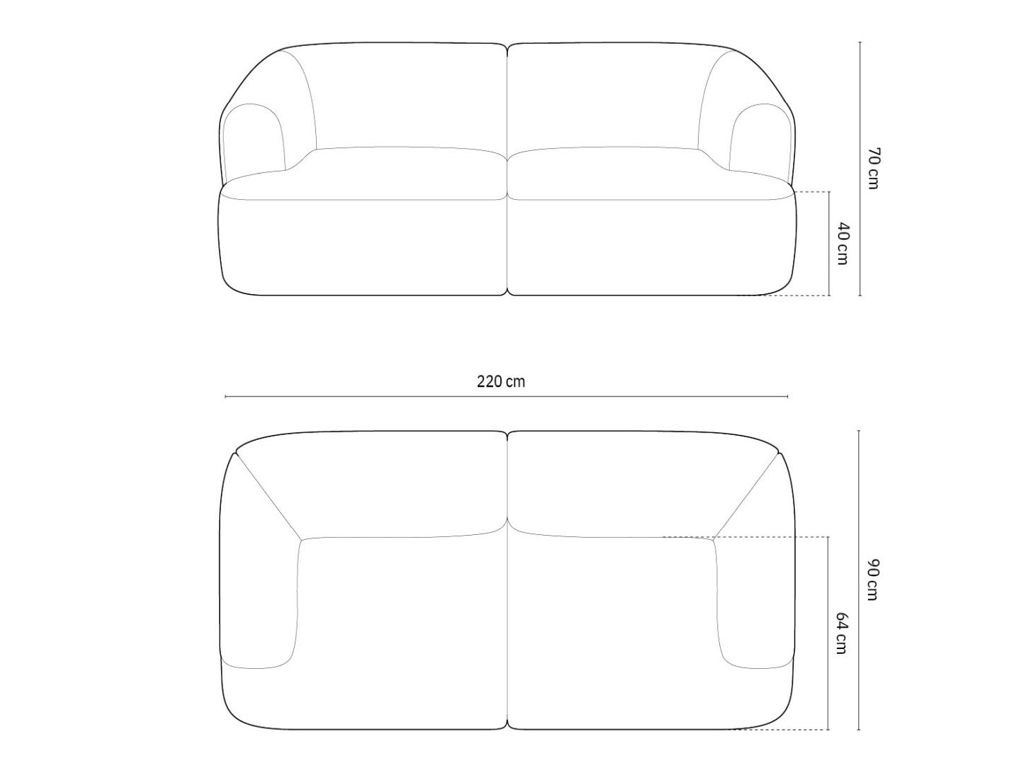 Sofa Felrevu 103 (Lincoln 09D)