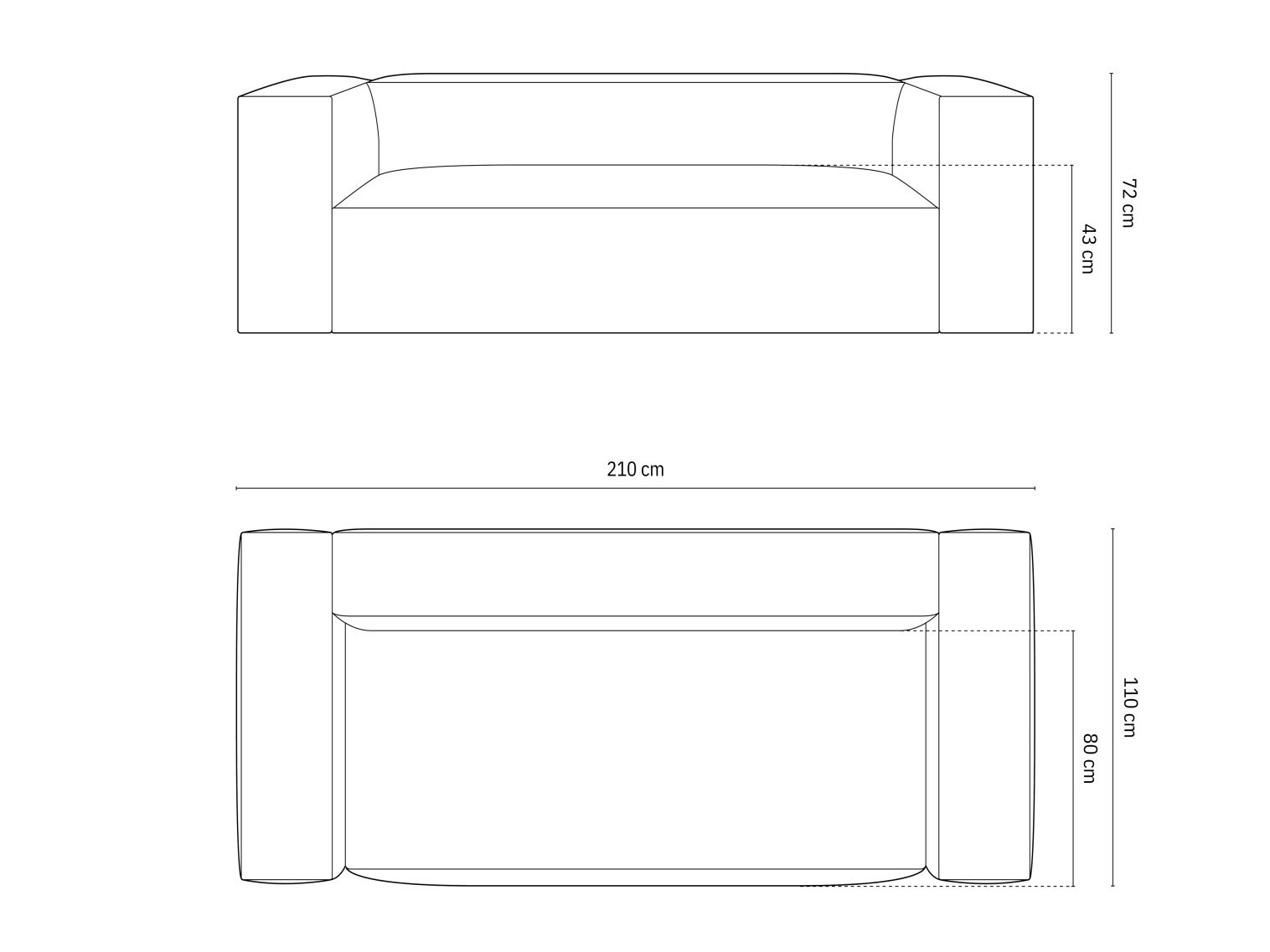 Sofa Sonsore 100 (Paris Forest)
